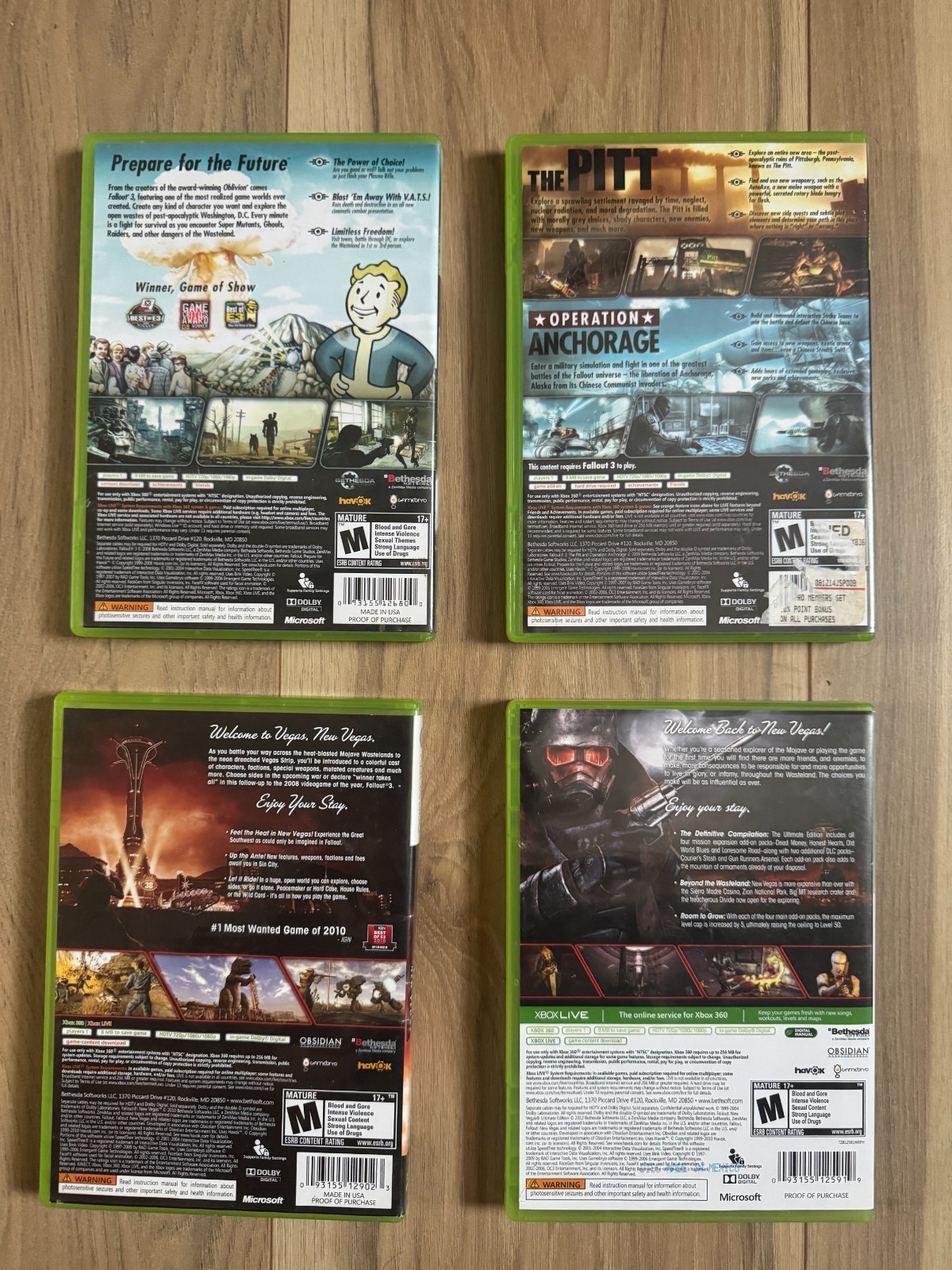Xbox 360 Fallout Bundle – Fallout 3 and Add-On Pack, Fallout New Vegas Ultimate
