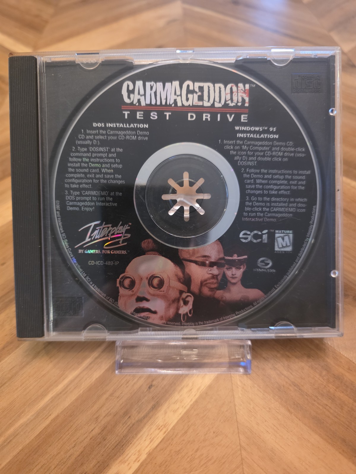 Carmageddon Test Drive Demo PC Game CD SCI Interplay