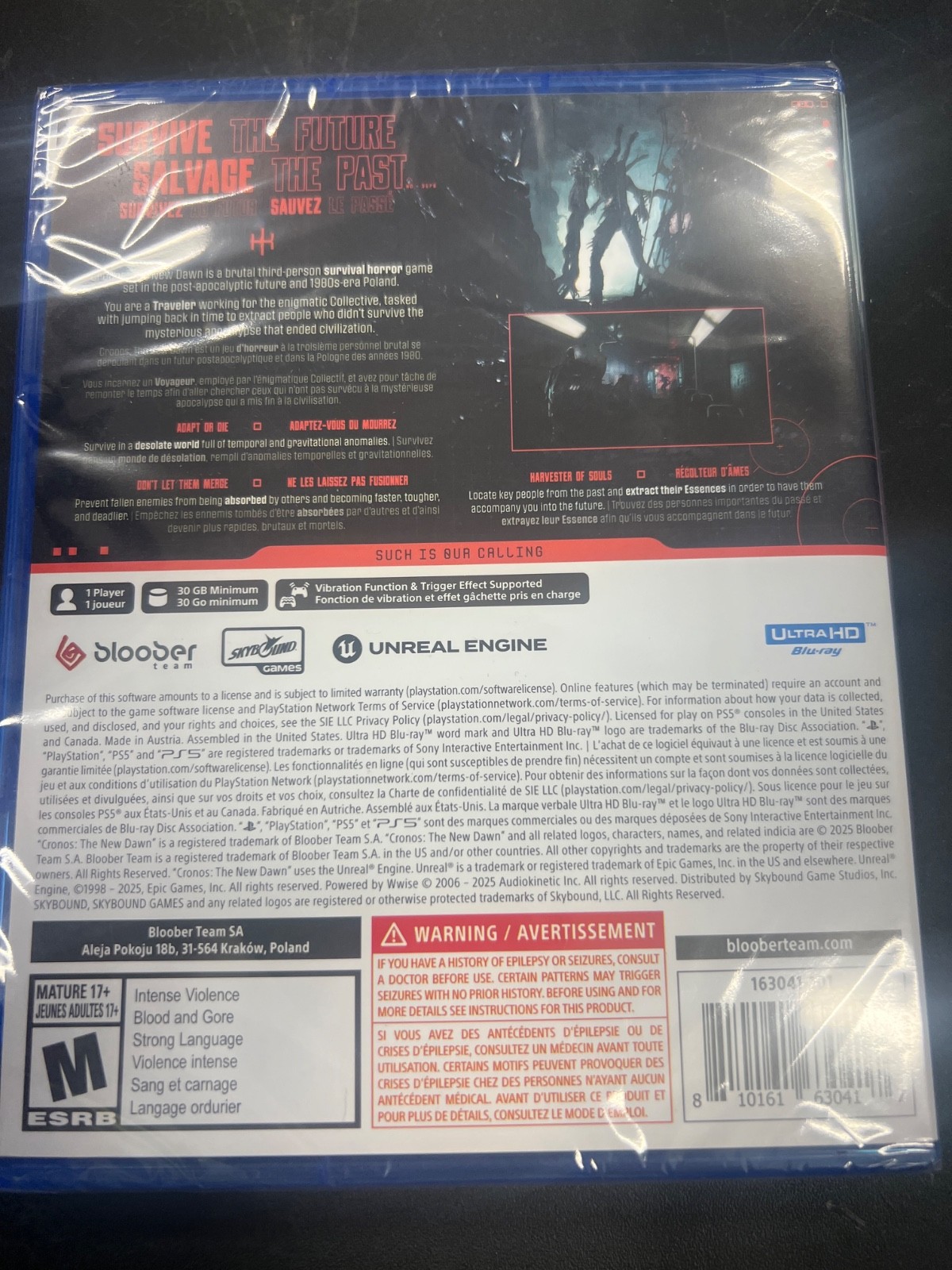 Cronos The New Dawn – PlayStation 5 NEW & SEALED – FREE US SHIPPING