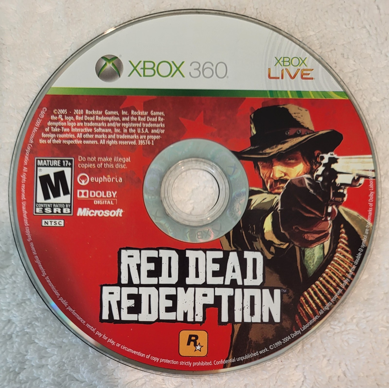 Red Dead Redemption Xbox 360 Disc Only