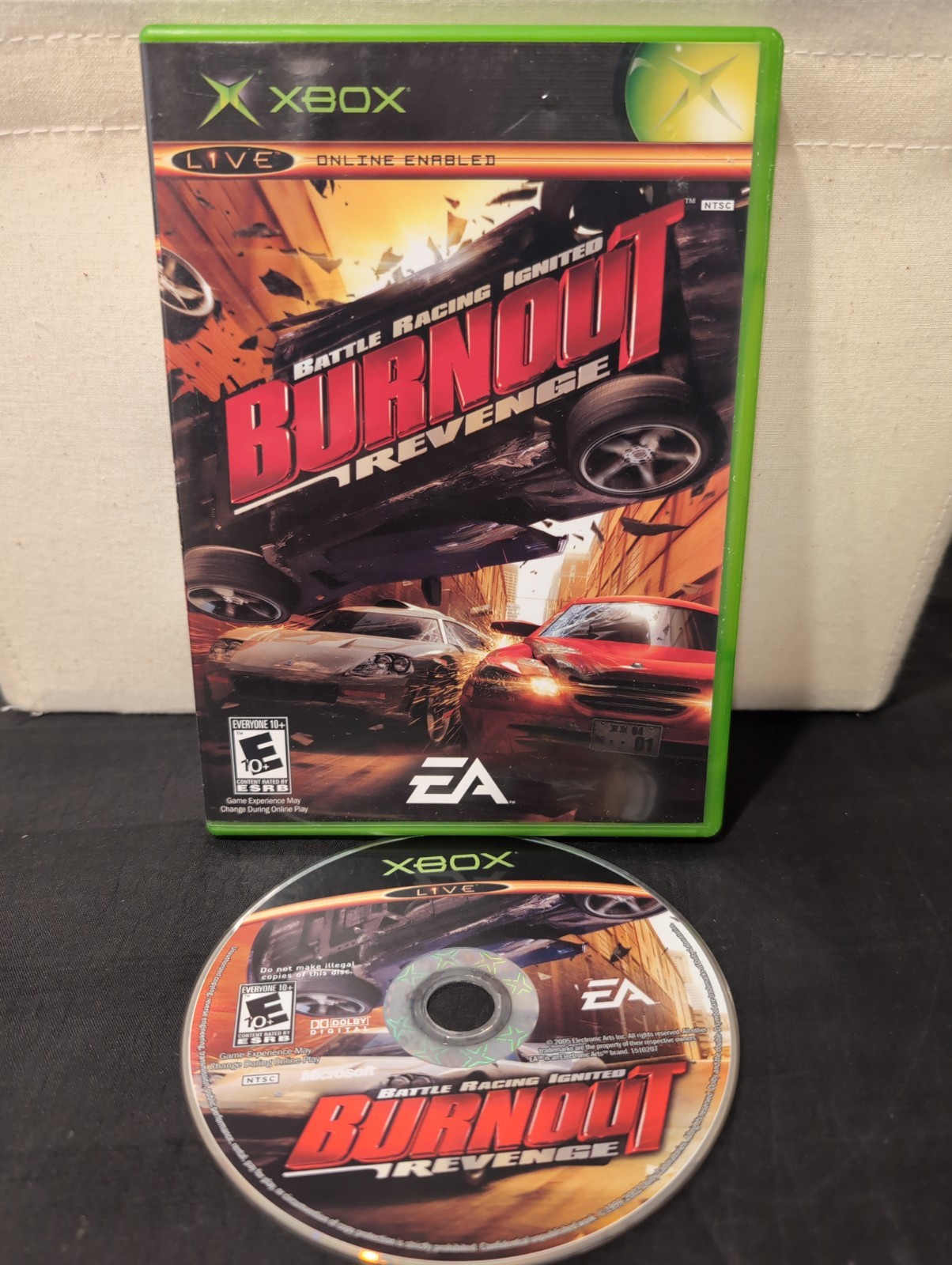 Microsoft Xbox 2005 Battle Racing Ignited Burnout Revenge Rated Everyone 10+