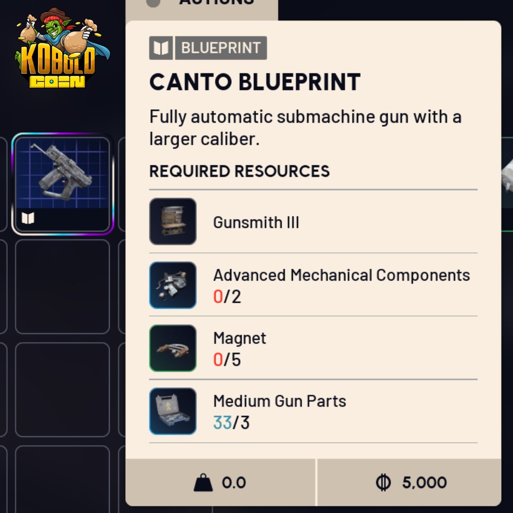 ARC Raiders – Canto Blueprint – All Platforms