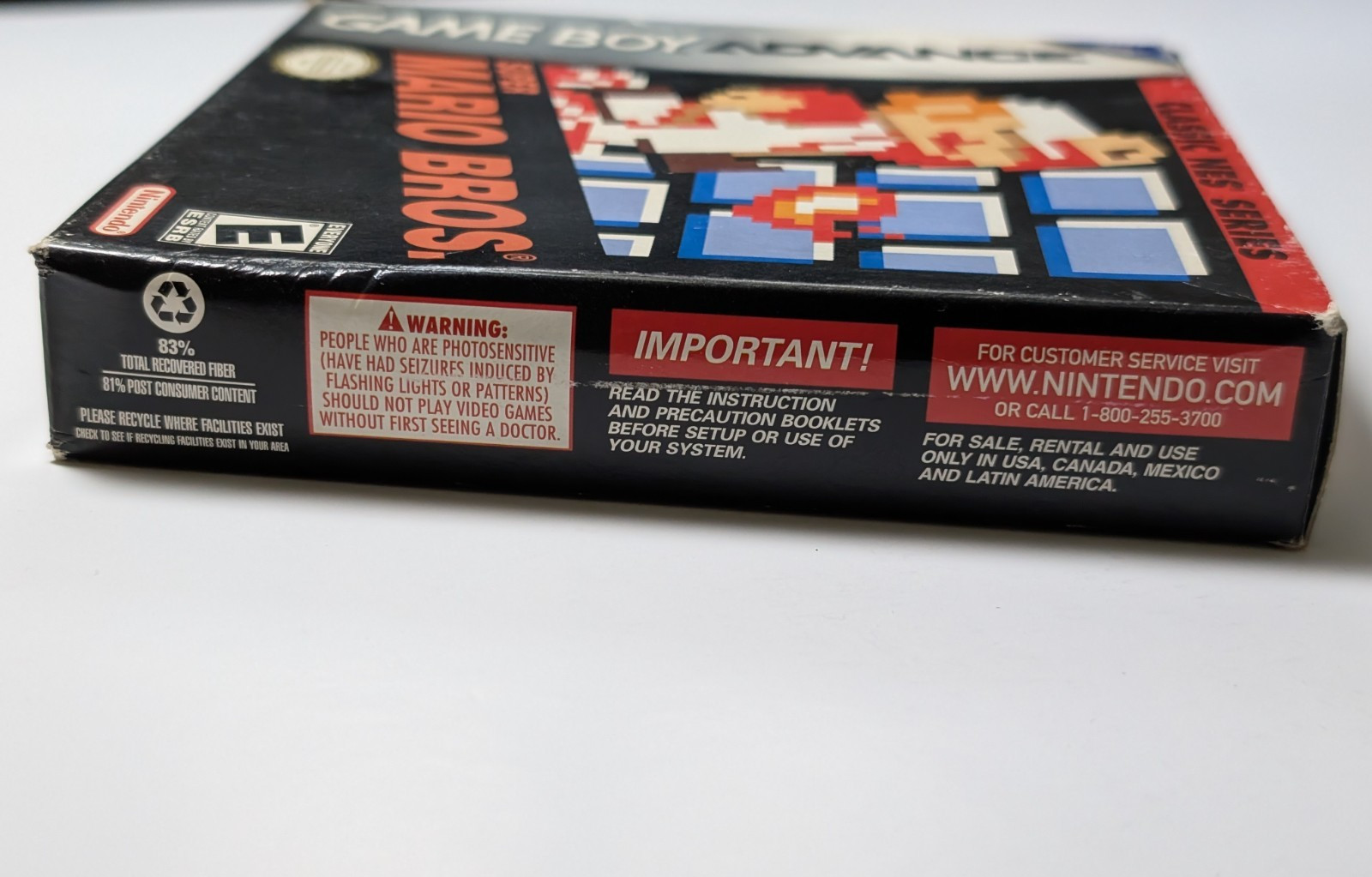 Super Mario Bros Classic NES Series Game Boy Advance authentic