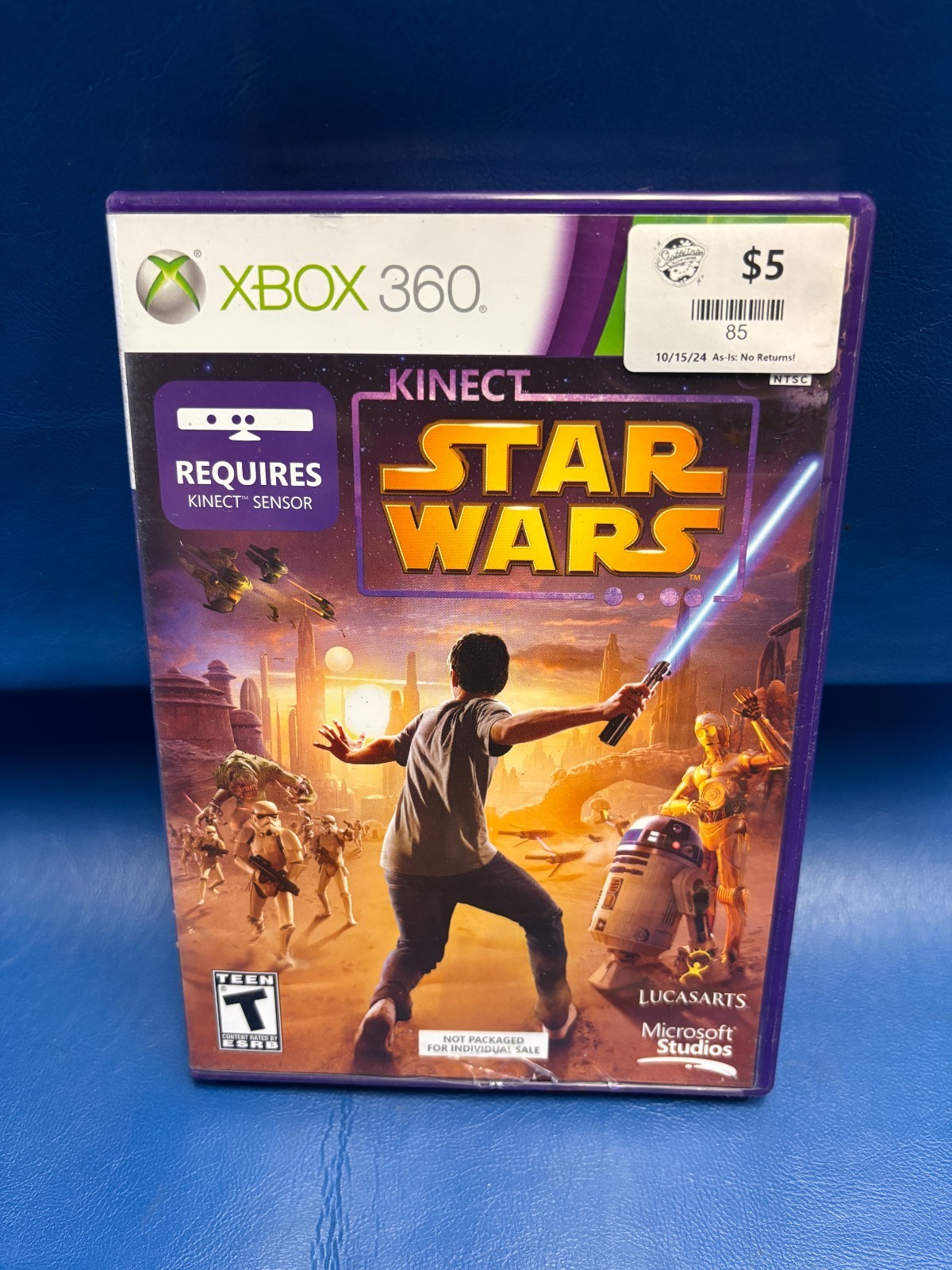 Kinect Star Wars (Xbox 360, 2012) Complete CIB Purple Case Retro Video Games