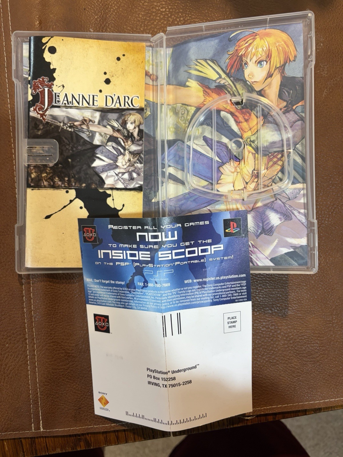 Jeanne d’Arc Sony PSP 2007 T Rated NTSC-U/C Role Playing Strategy*CASE & MANUAL*
