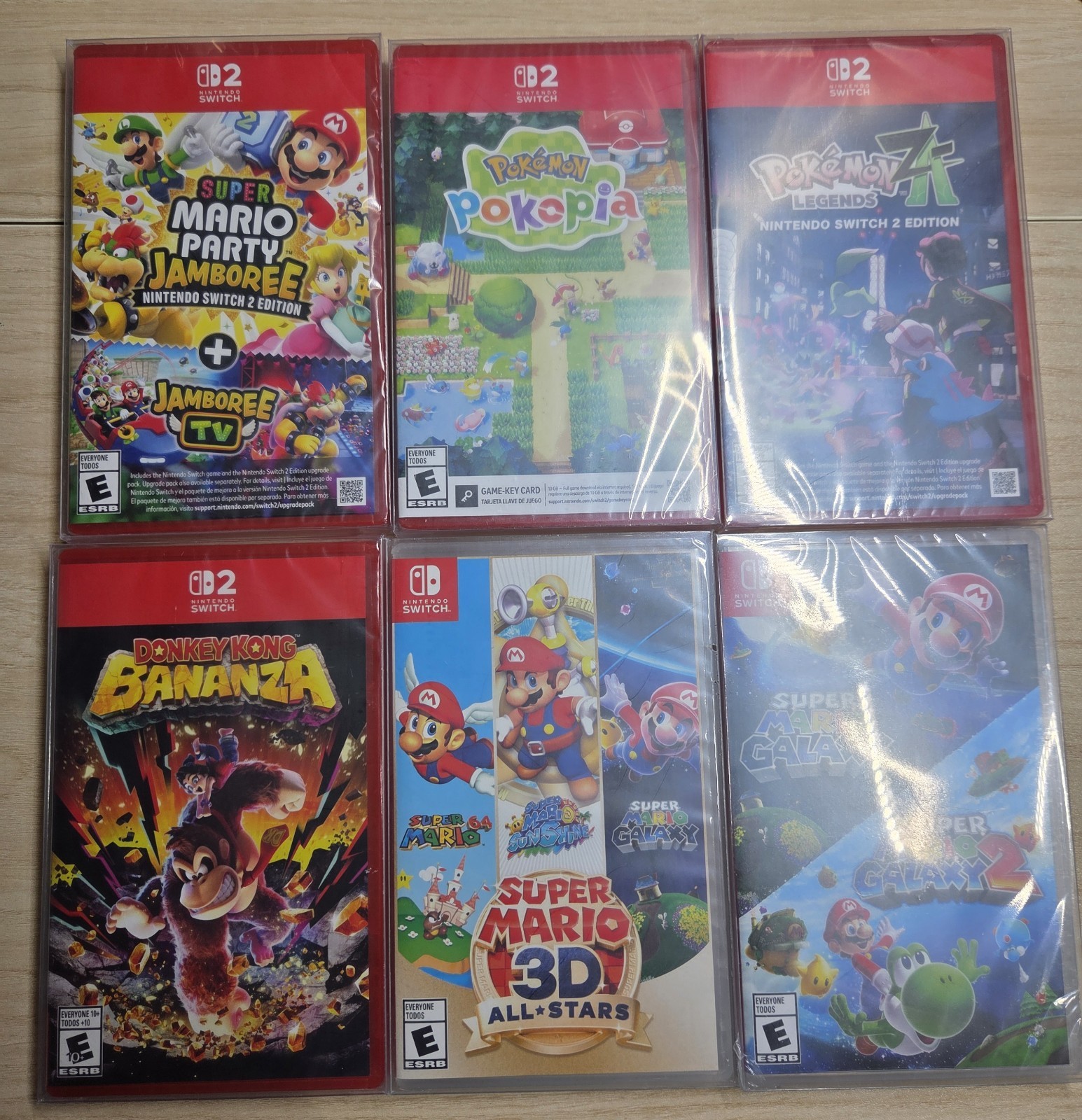 Nintendo Switch 2 Game Lot with Pokemon Pokopia Legends ZA Donkey Kong & More