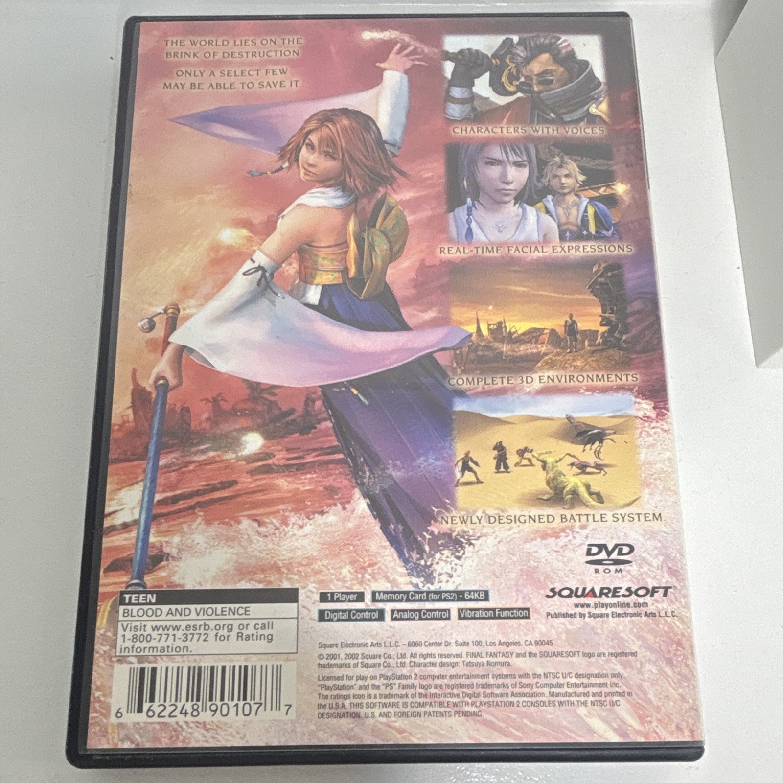 Square Soft Final Fantasy X PS2 2001 NTSC-U/C (US/CA) Manual Included