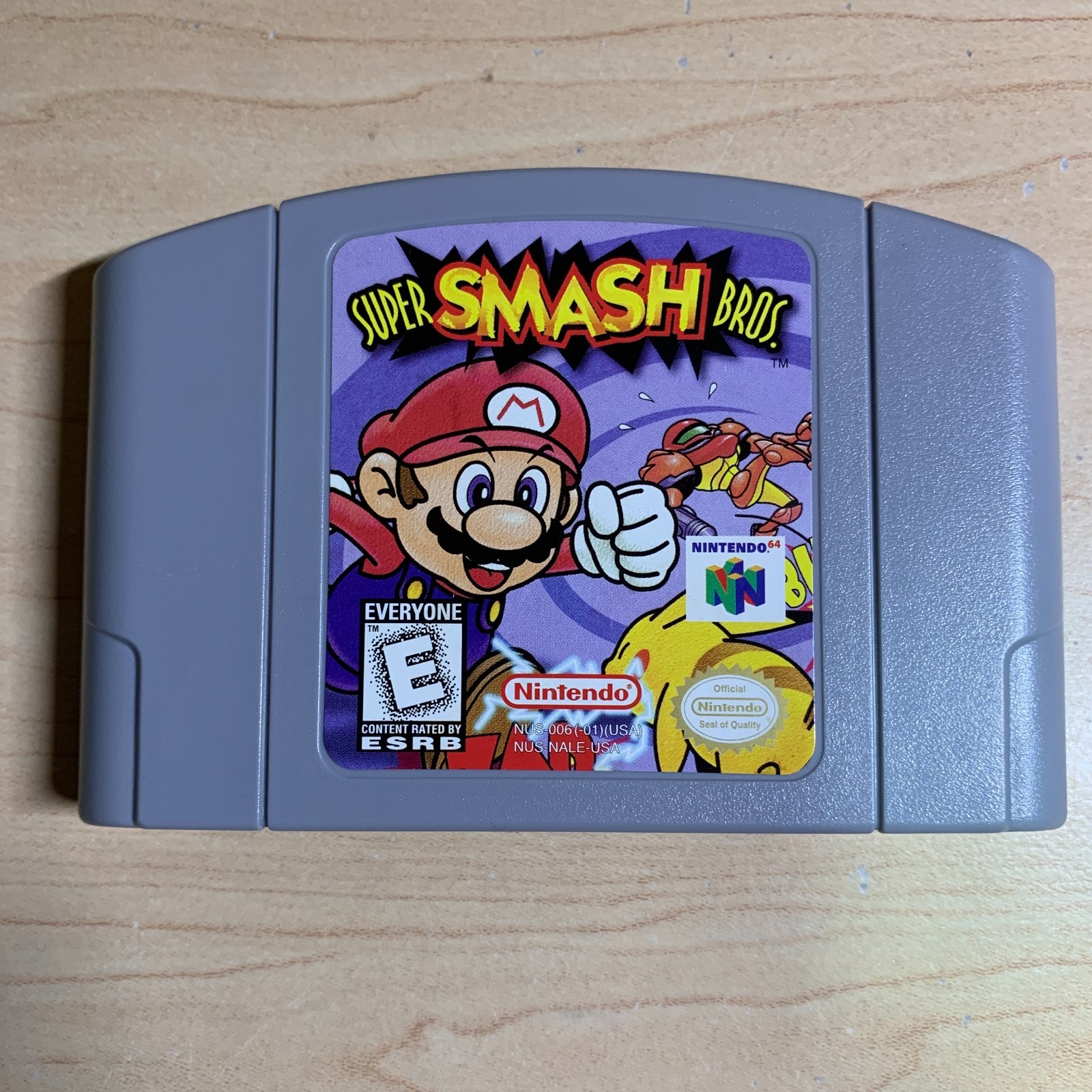 Super Smash Bros Nintendo 64 N64 Authentic 1st Print Cleaned Tested Classic Game