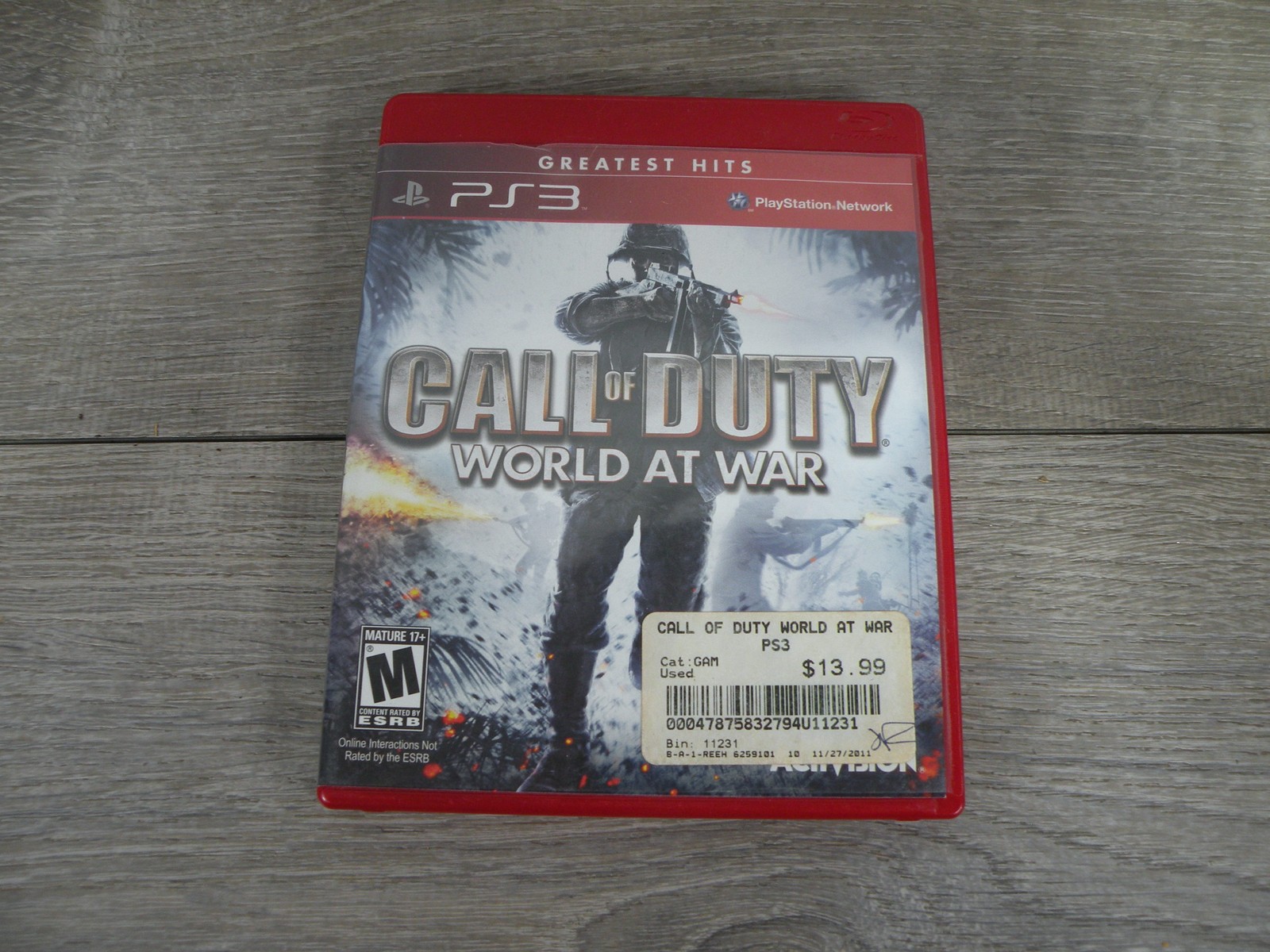 Call of Duty: World at War – PlayStation 3 (PS3) Greatest Hits – M Mature