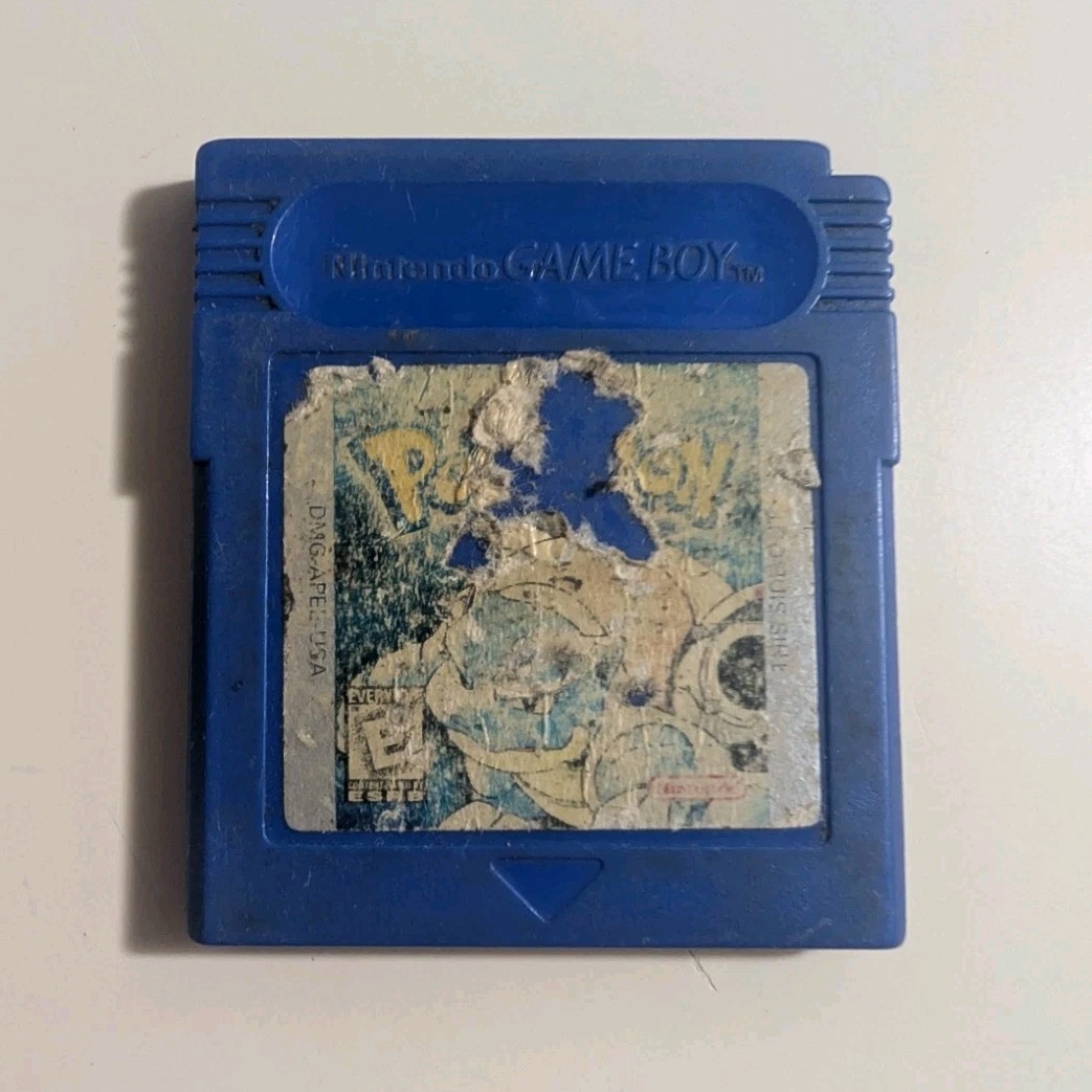 Pokémon Blue Version Nintendo Game Boy 1998 Battle Game Link Cable Role Playing