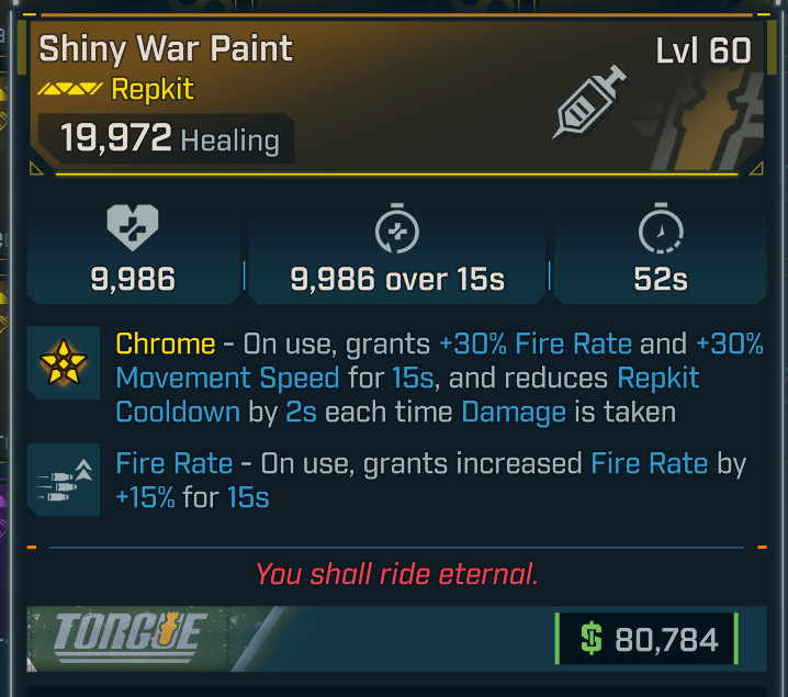 Borderlands 4 ⭐ SHINY WAR PAINT REPKIT ⭐ FIRE RATE