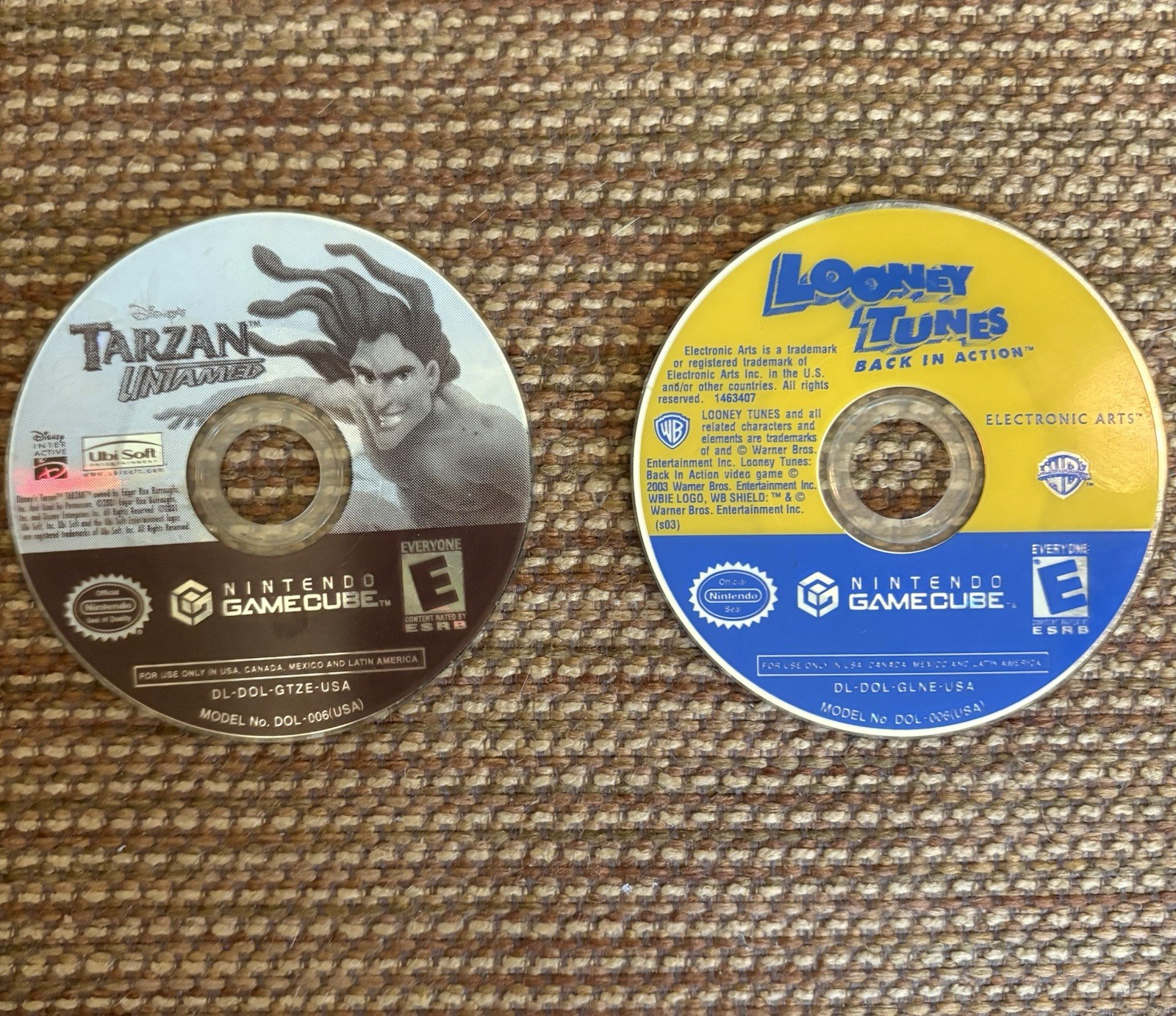 GameCube Games (Tarzan Untamed, Looney Tunes Back In Action)- Tested