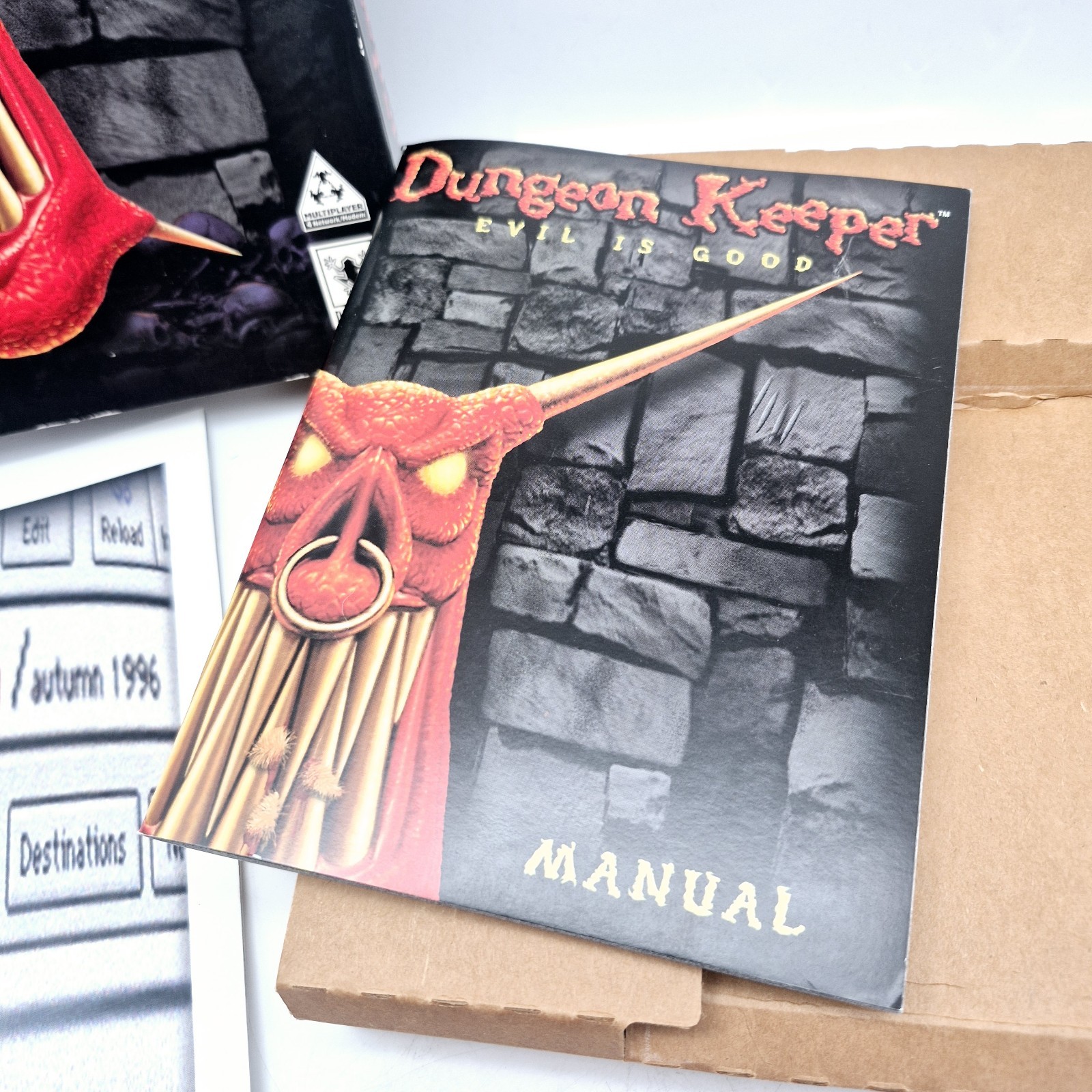 Dungeon Keeper The Deeper Dungeons Expansion Pack Big Box PC CD-ROM Complete