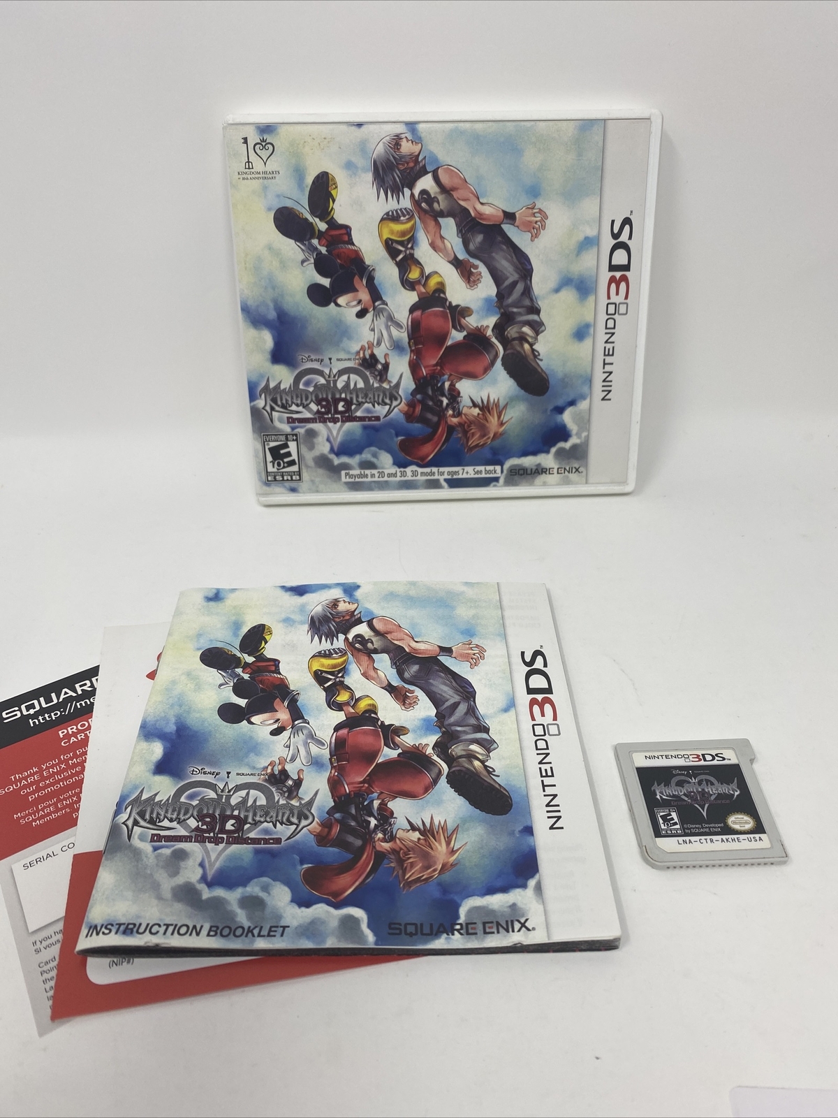 Kingdom Hearts 3D Dream Drop Distance – Nintendo 3DS CIB Complete Disney 2DS XL