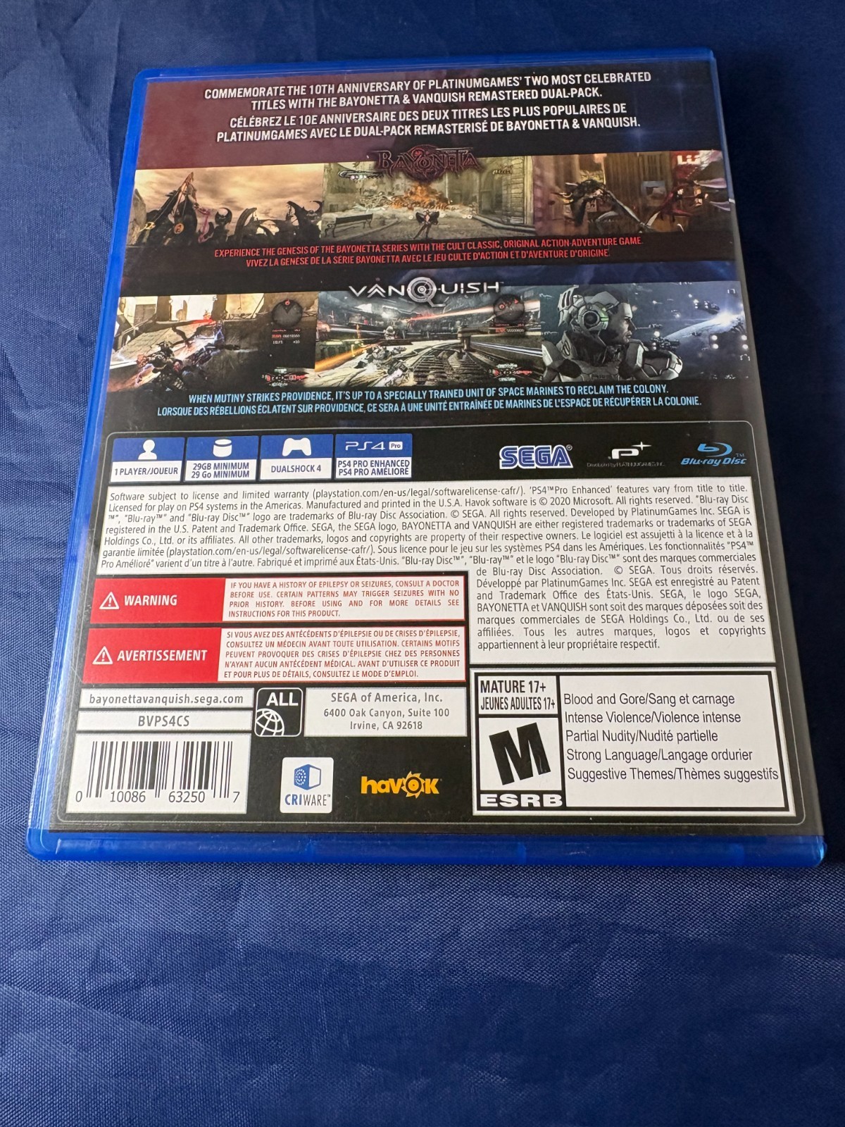 Bayonetta Vanquish 10th Anniversary Standard Edition PlayStation 4 PS4 tested