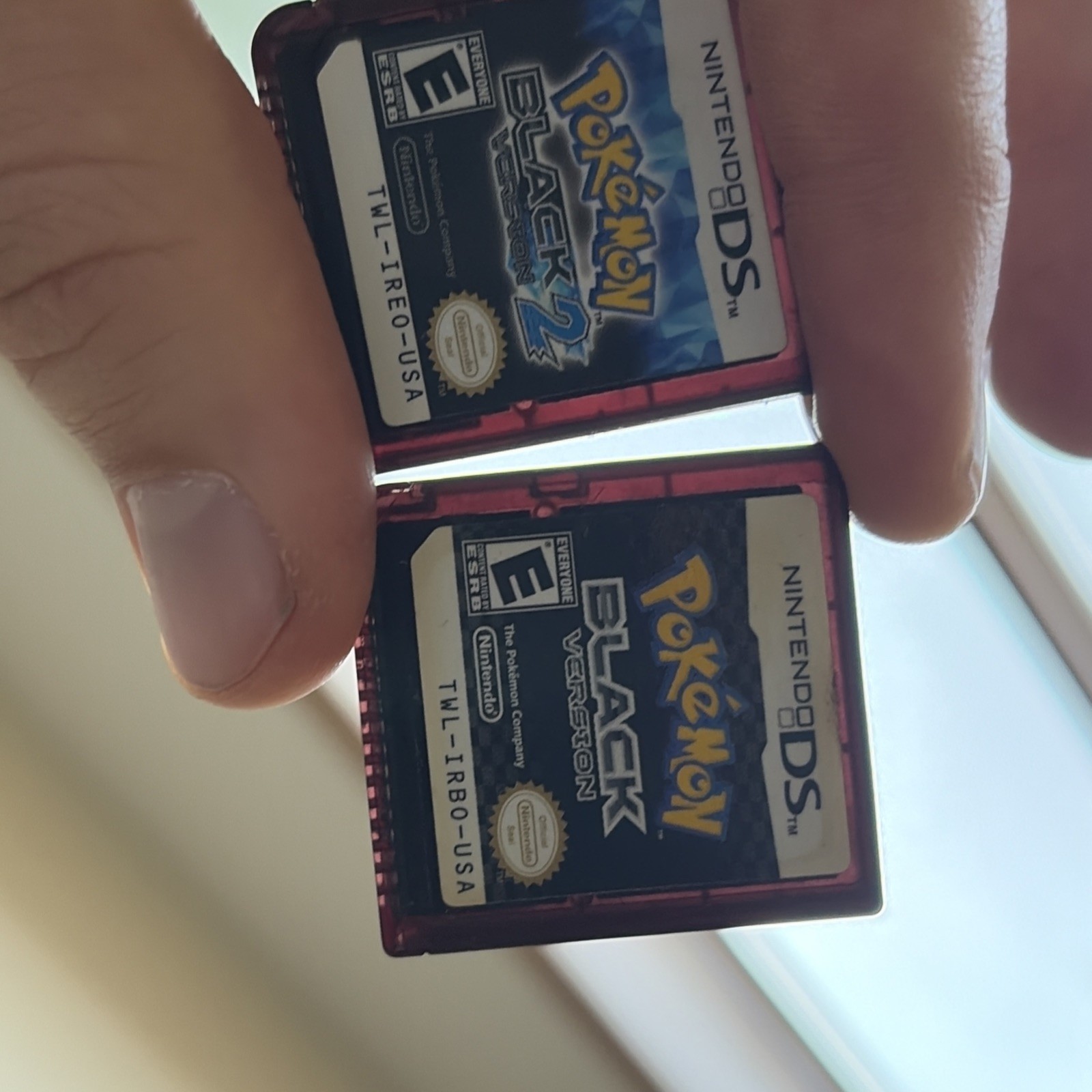Pokemon Black 2 & Black Version Authentic Complete In Box Nintendo DS Bundle Lot