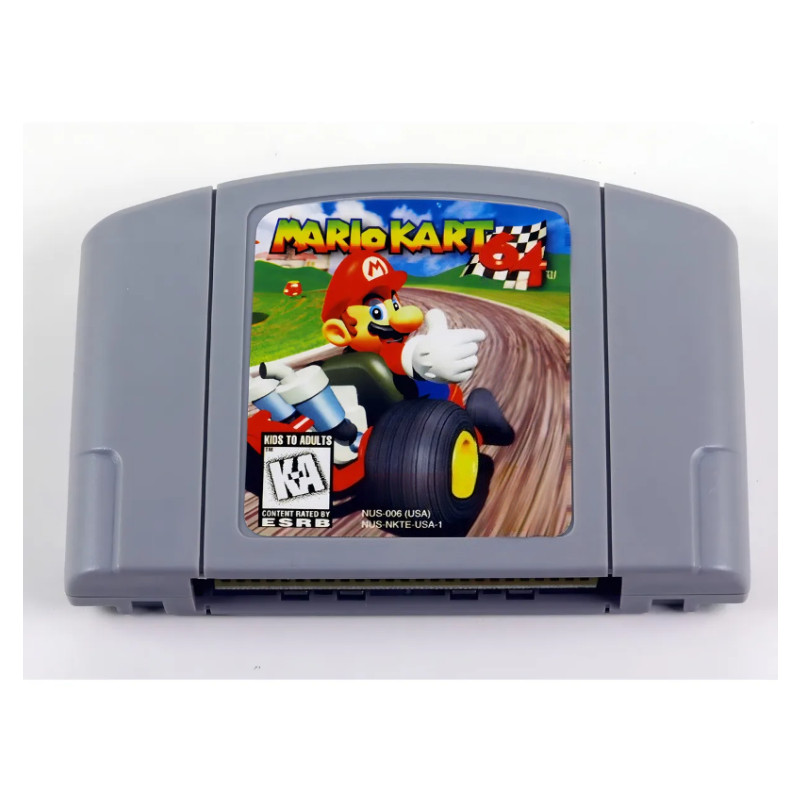 Mario Kart Game Cartridge for N64 Console US NTSC Version Tested Working