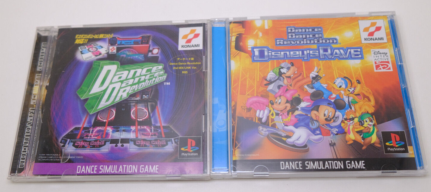 Dance Dance Revolution Disney’s Rave Sony PS1 Japan *US Seller* *Works*