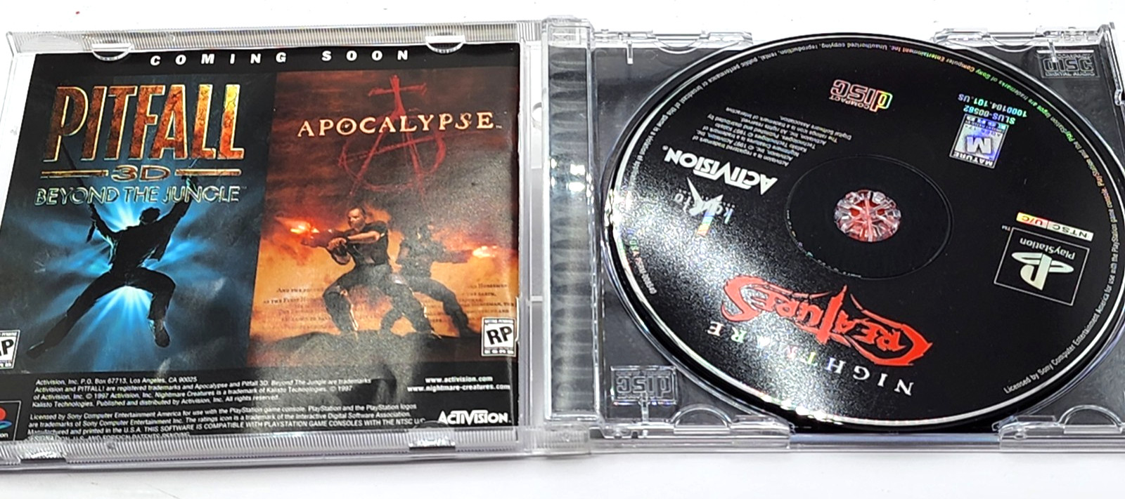 Nightmare Creatures 1-Black Label-Sony Playstation 1 MINT
