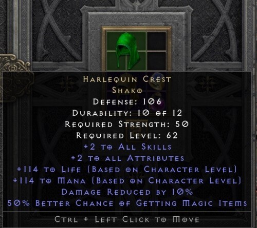 D2R LADDER S8 Softcore 💥 Shako – Harlequin Crest 💥 Diablo 2 Resurrected PC