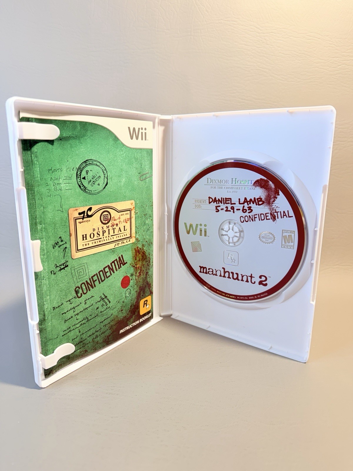 Manhunt 2 (Nintendo Wii, 2007) Complete – Pristine – Warranty