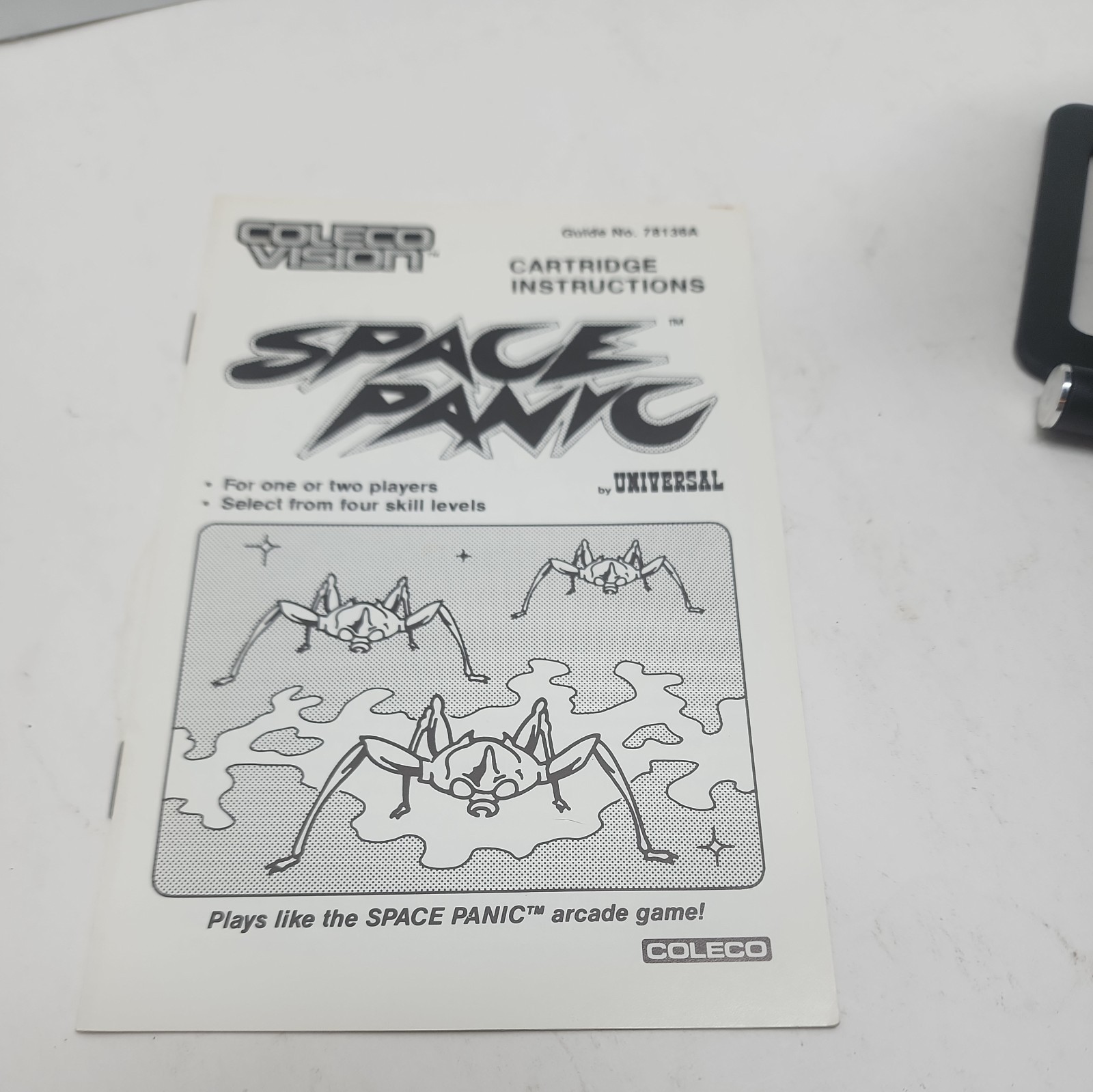 Space Panic (ColecoVision 1983) Cartridge And Manual ‚ NOT TESTED ‚