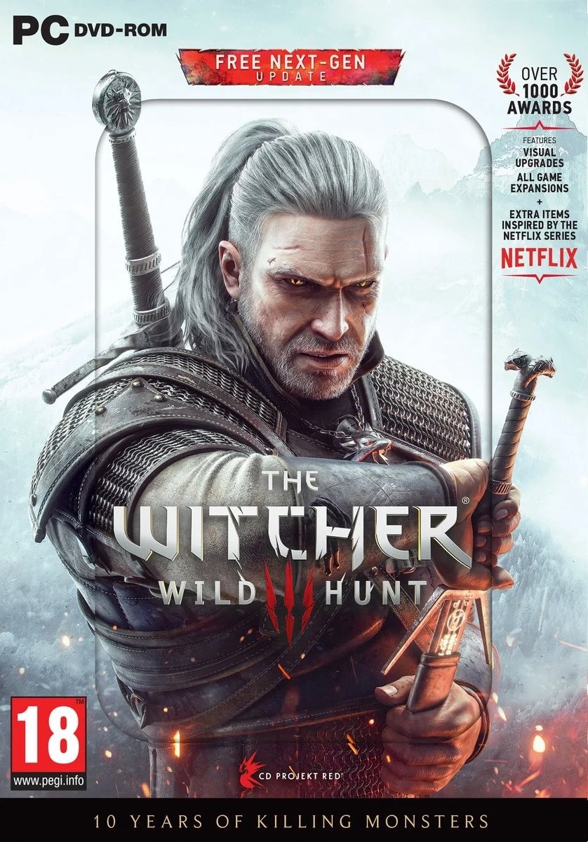 THE WITCHER 3 ANNIVERSARY STEELBOOK EDITION PC DVD 10 YEARS OF KILLING MONSTERS