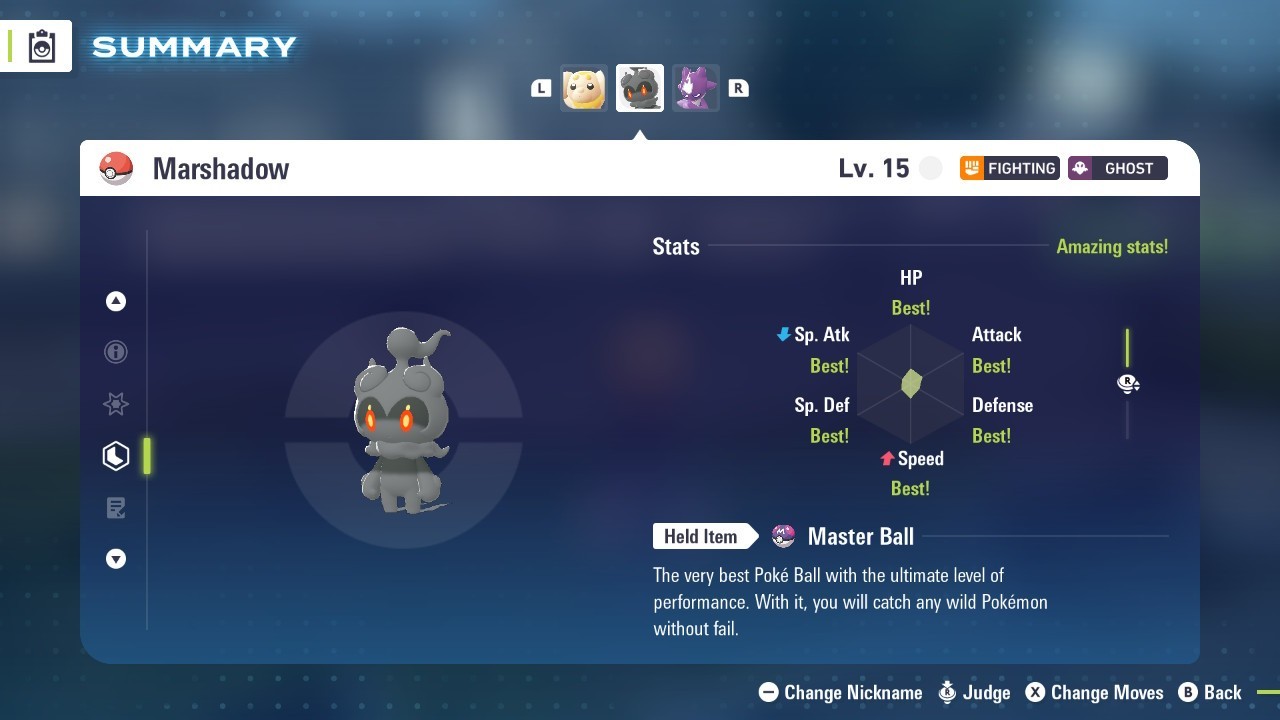 Choose Low Level Legendary Pokemon Shiny or Non-Shiny Legendaries Legends Z-A ZA