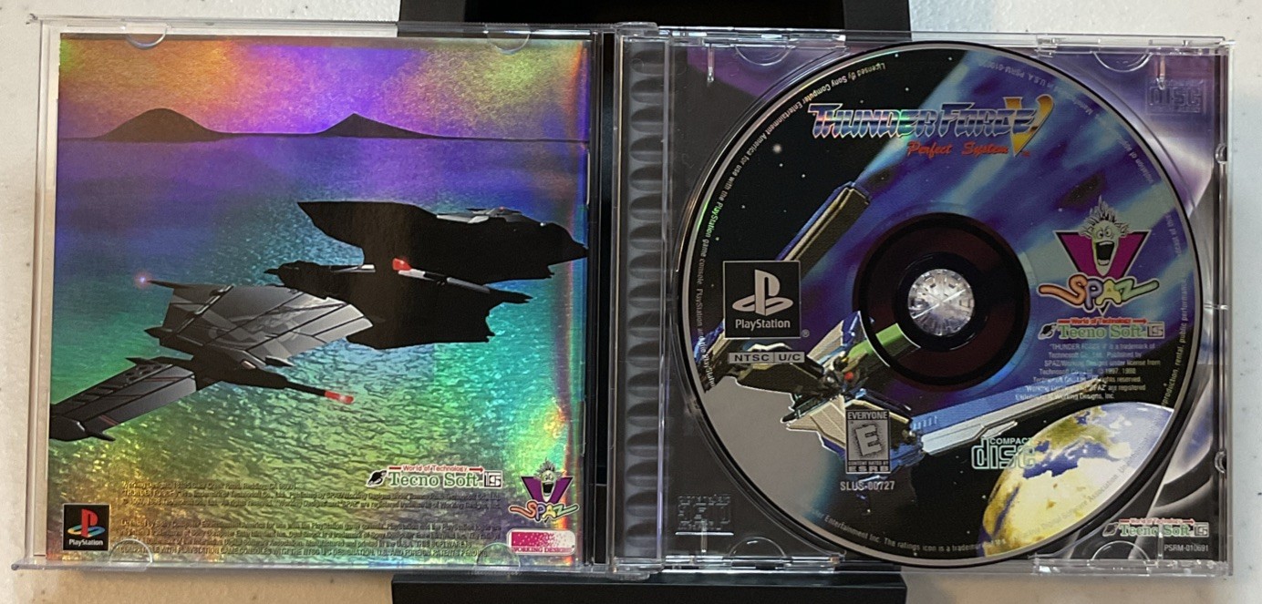 Thunder Force V: Perfect System (Sony PlayStation 1, 1998) Complete!
