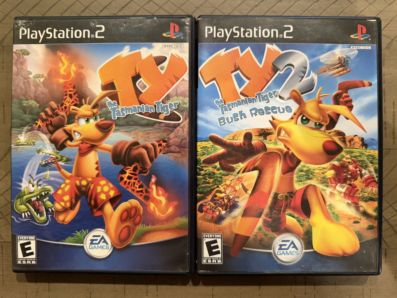 Ty the Tasmanian Tiger 1 & 2: Bush Rescue BUNDLE (Sony PlayStation 2, 2004)