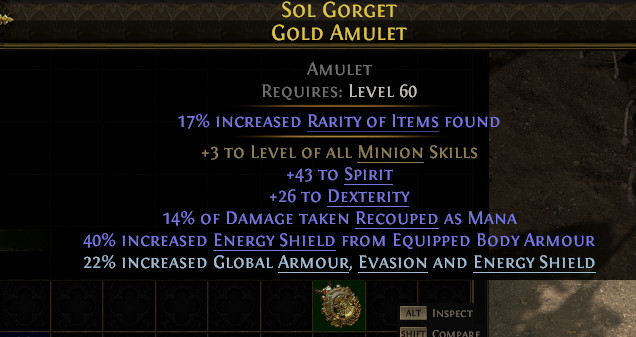 Amulet 3 To Minion Skill Path of Exile 2 Return of the Ancients League POE 2
