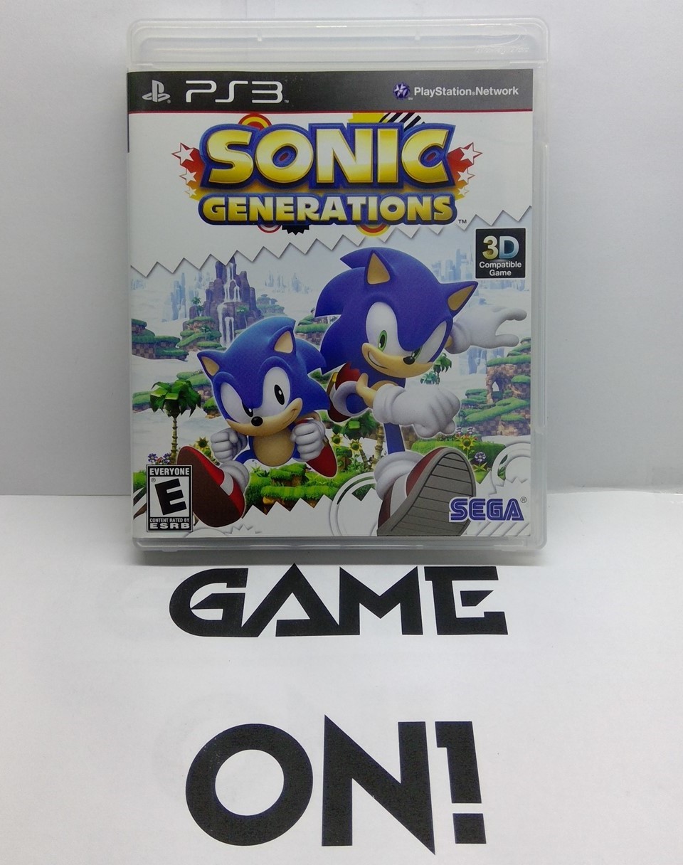 Sonic Generations (PlayStation 3, 2011) Complete w/ Manual – Fast Free Ship