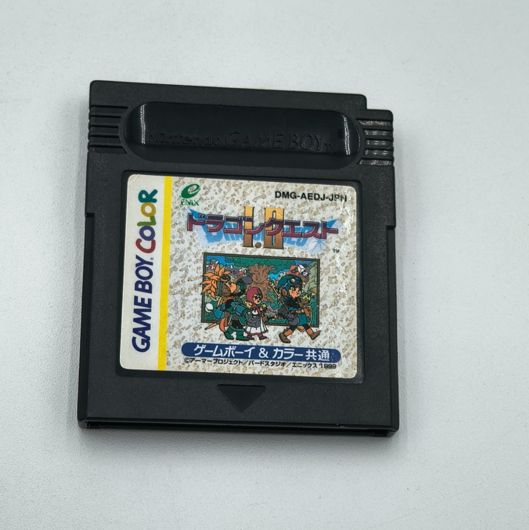 DRAGON QUEST I II 1 2 DQ Nintendo Gameboy Color Japan Import Tested US Seller