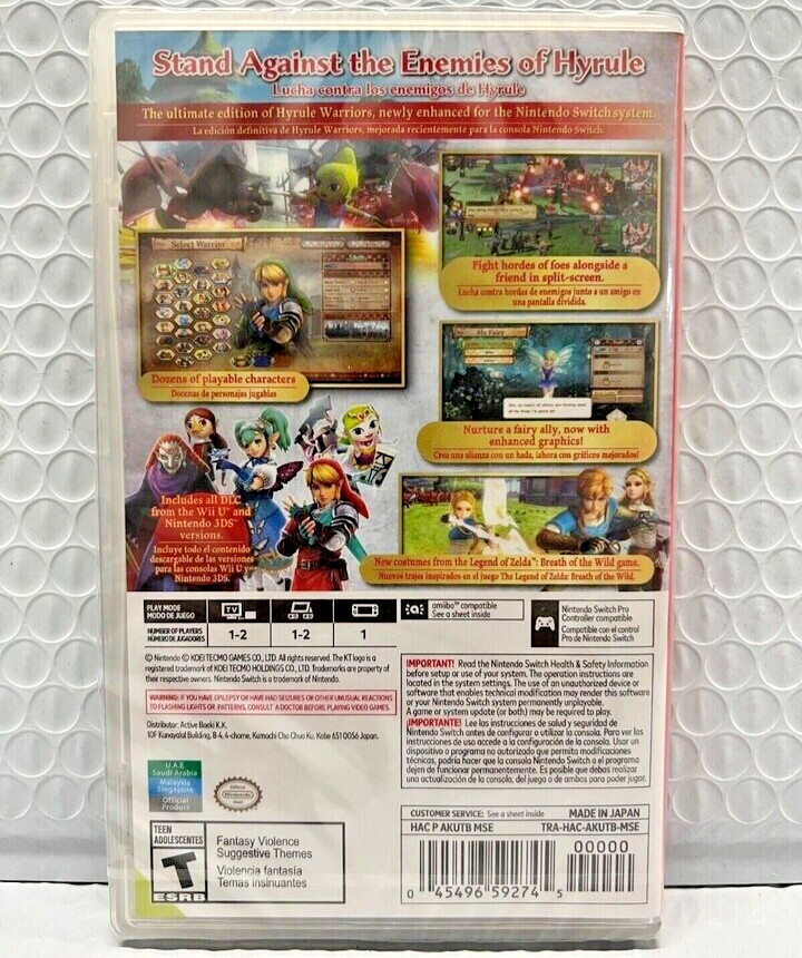Hyrule Warriors Definitive [DE] + Age of Calamity Switch New Sealed Game Bundle