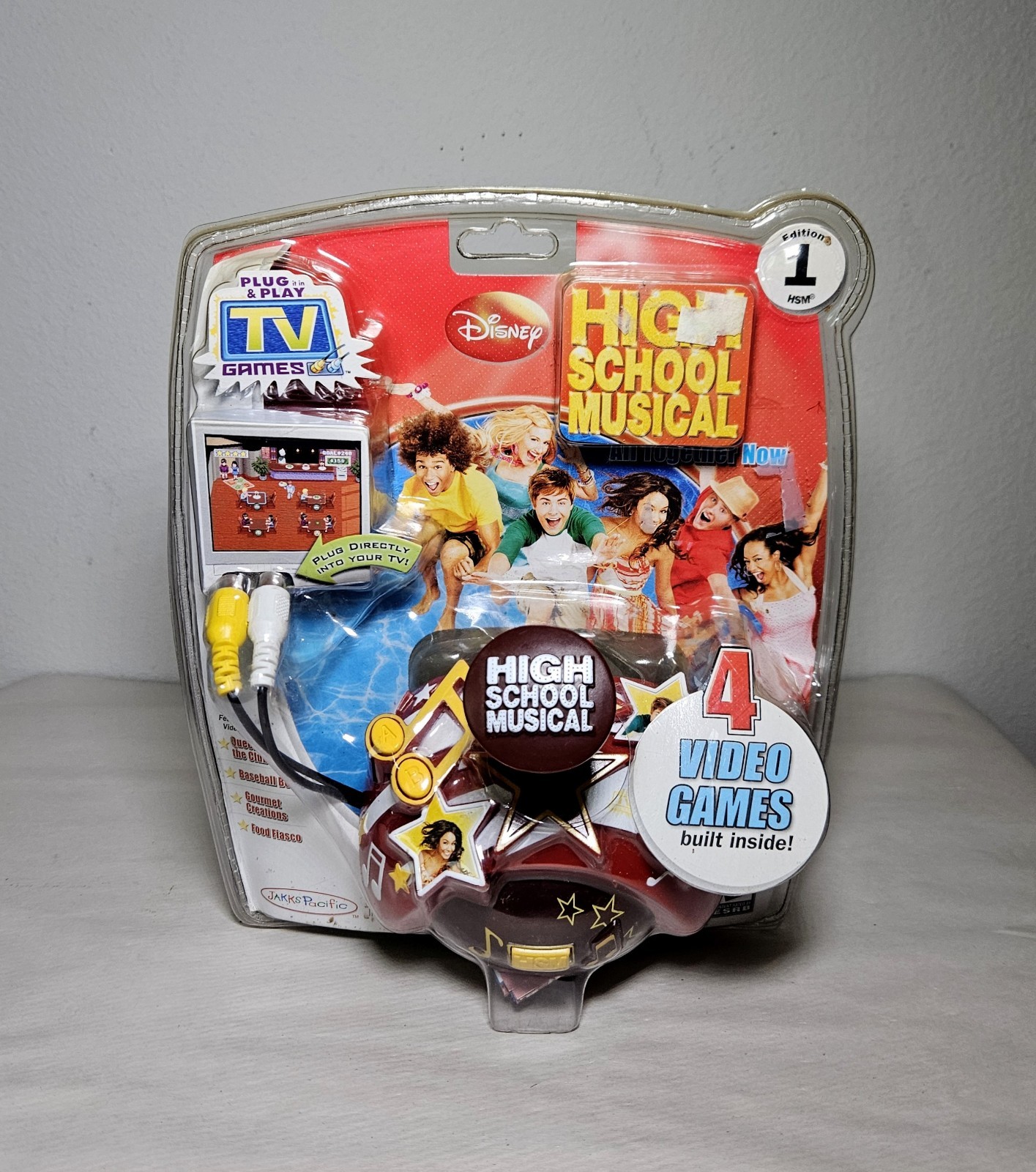 Disney High School Musical Plug and Play TV Video Game Jakks Pacific 4 Games