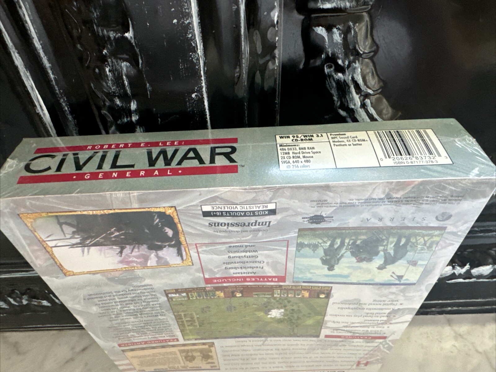PC CD-ROM Robert E Lee Civil War General 1996 Video Game Sealed Big Box Vintage