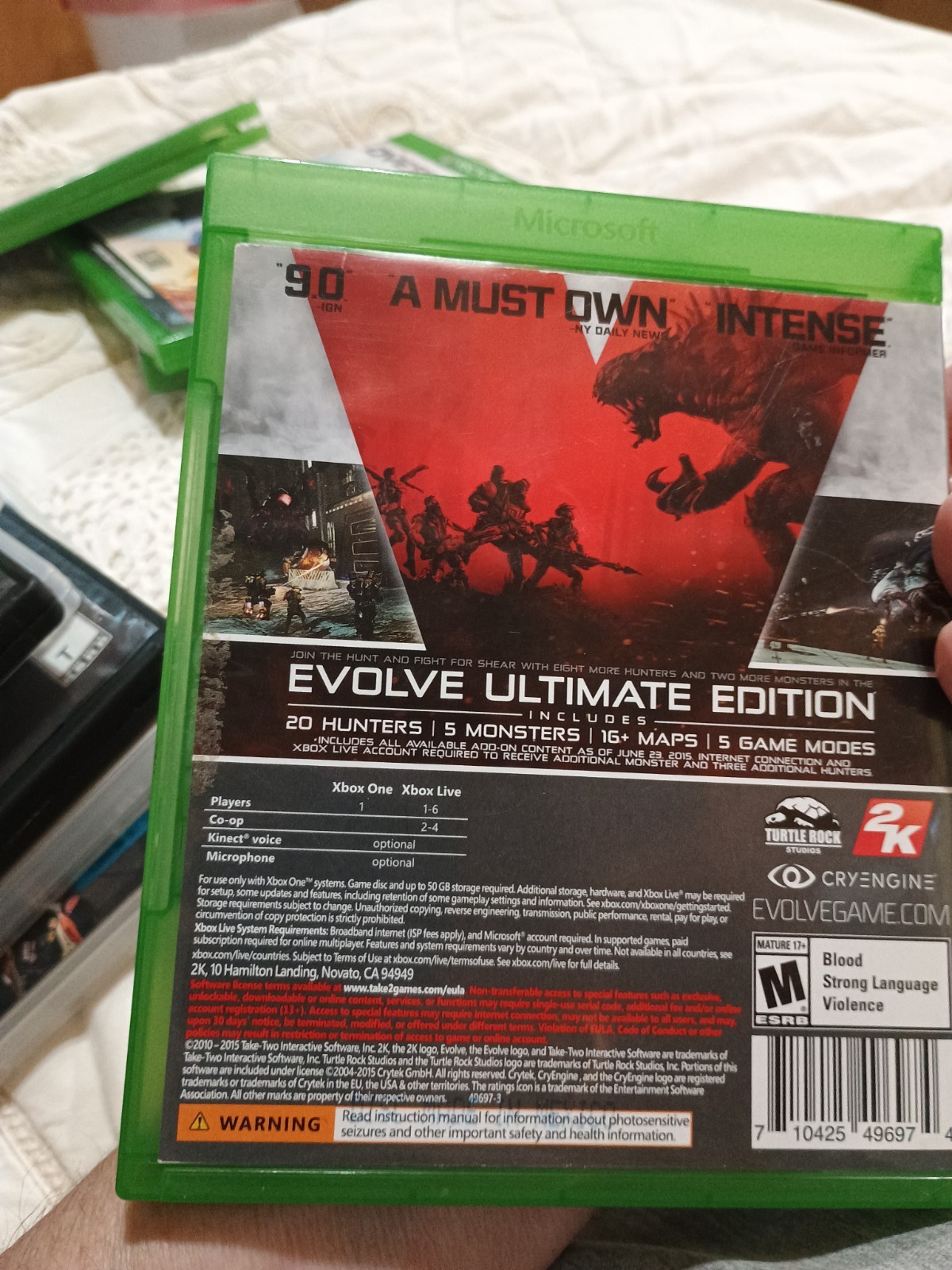 Evolve: Ultimate Edition for Xbox One Disc Fast Shipping!