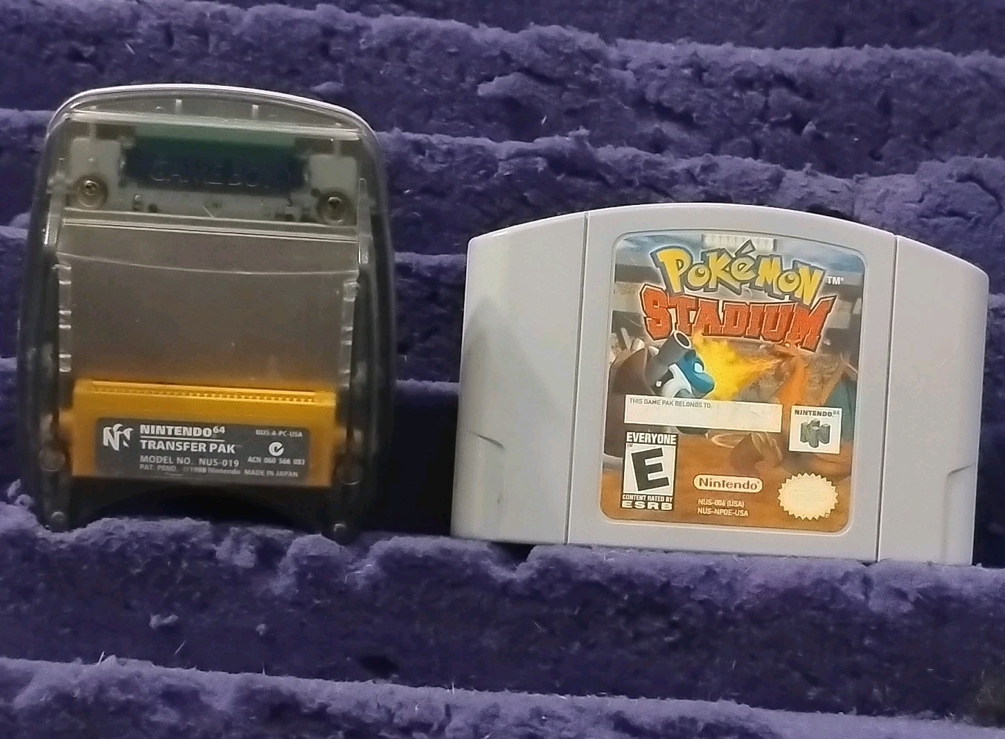 Pokémon Stadium Nintendo 64 N64 Very Good Condition w/ Working Transfer Pak