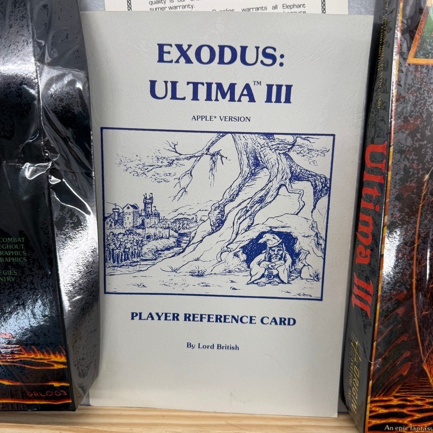 Ultima III Exodus Apple II Origin Systems Lord British 1983 Vintage Big Box RPG