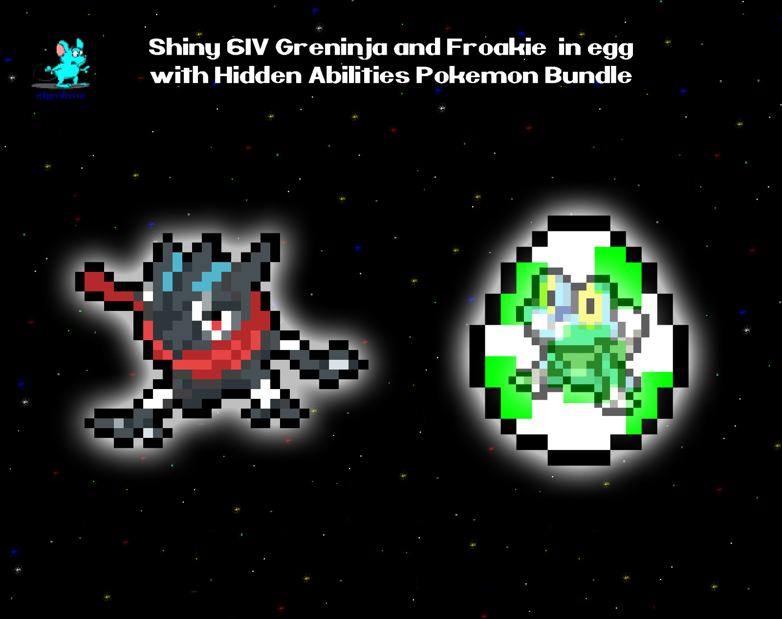 ✨ Shiny 6IV ✨ Greninja and Froakie in egg Bundle for Pokemon Scarlet & Violet ✨