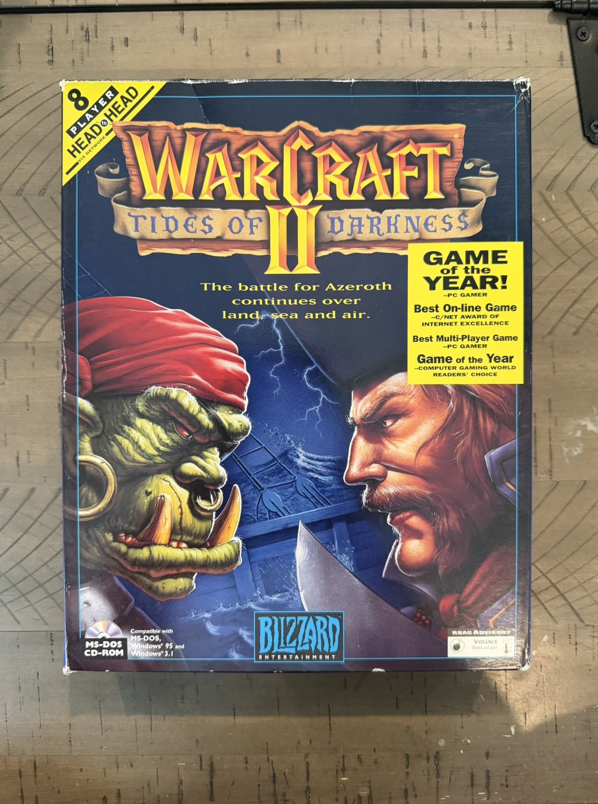 WarCraft: Orcs & Humans & WarCraft II 2: Tides of Darkness Big Box (PC, 1994)