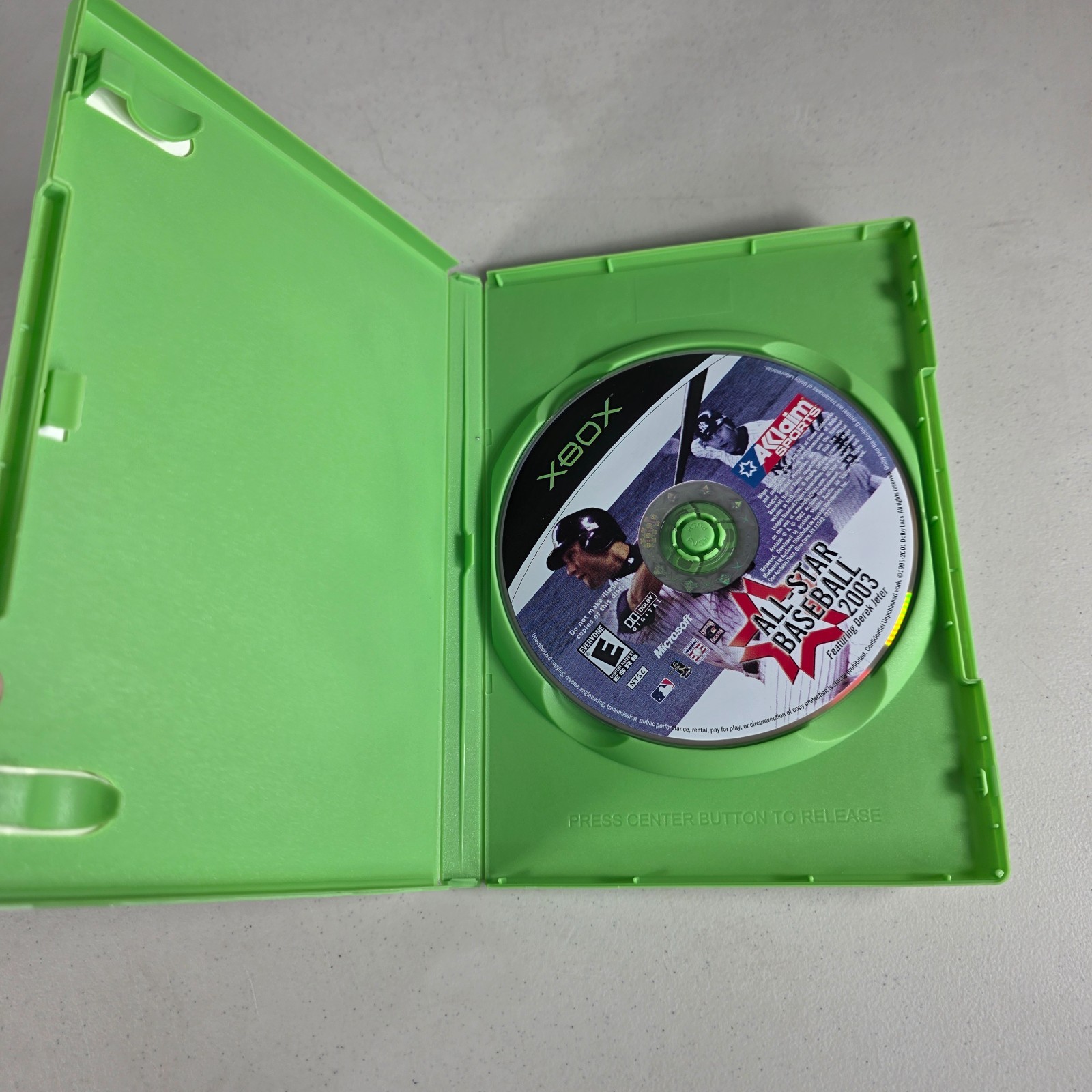 All‑Star Baseball 2003 – Original Xbox Game – No Manual – Rated E Everyone