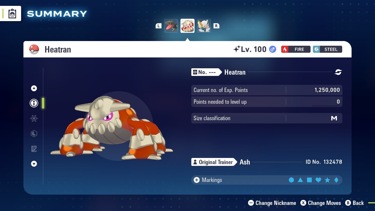 Pokemon Legends ZA ✨ 6IV Shiny Legendary Heatran✨Fast 🚀Masterball Held