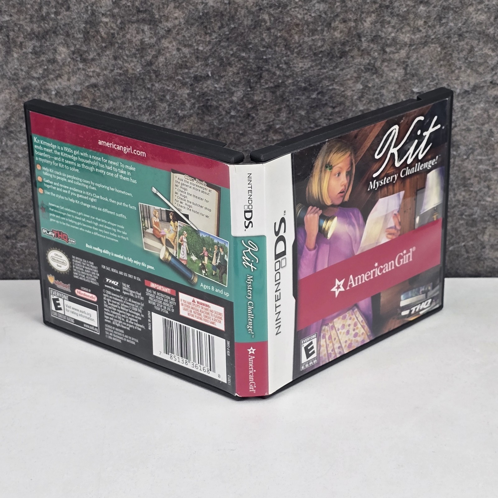 American Girl Kit Mystery Challenge! Nintendo DS (DS, 2006) CIB Complete THQ
