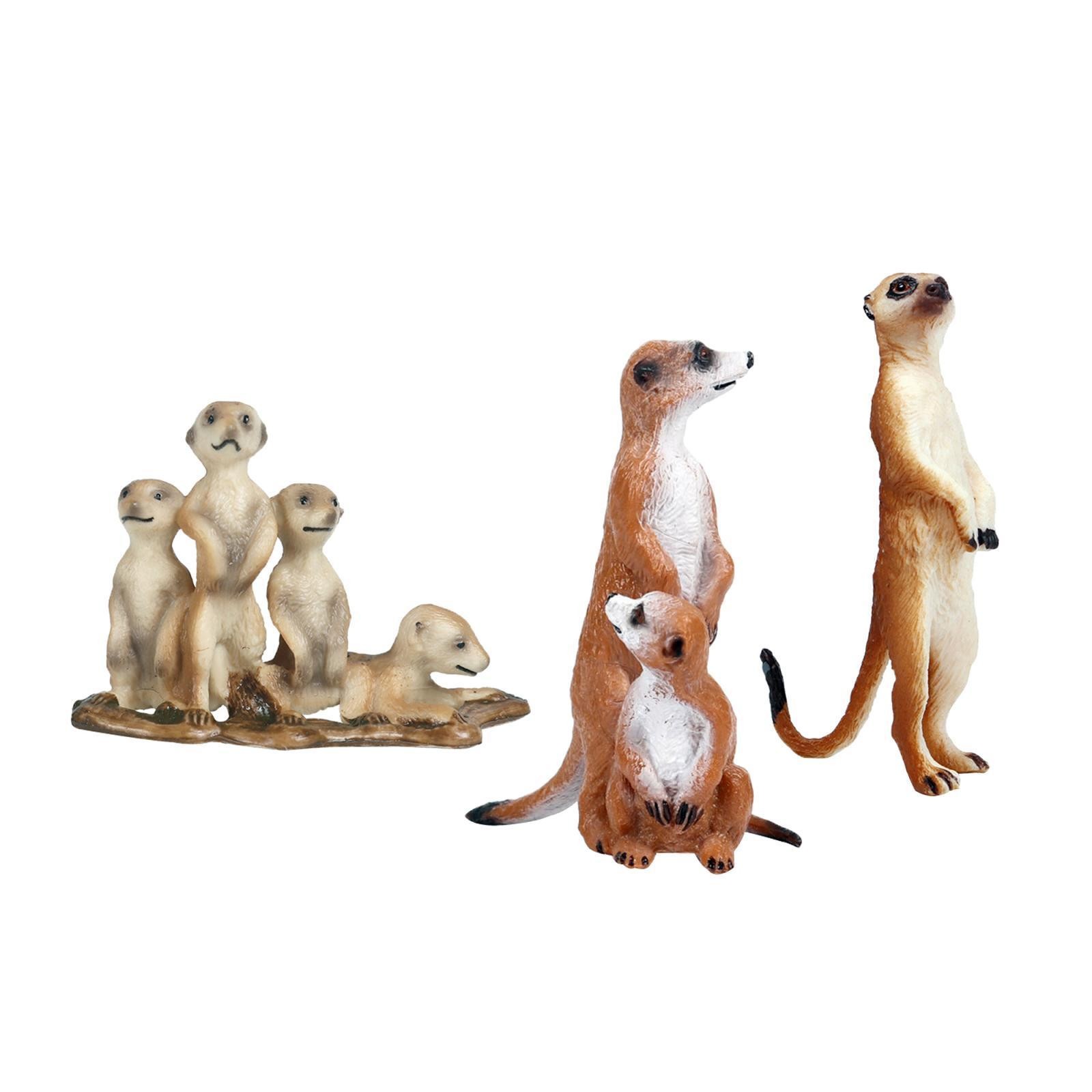 3Pack Animal Africa Standing Figurine Models Decor at The