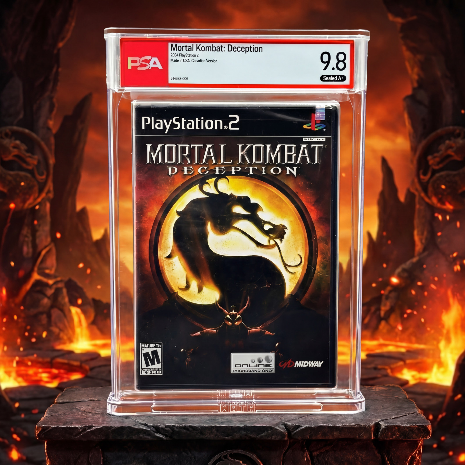 Mortal Kombat: Deception • PSA 9.8 A+ • Canadian Version • PlayStation 2