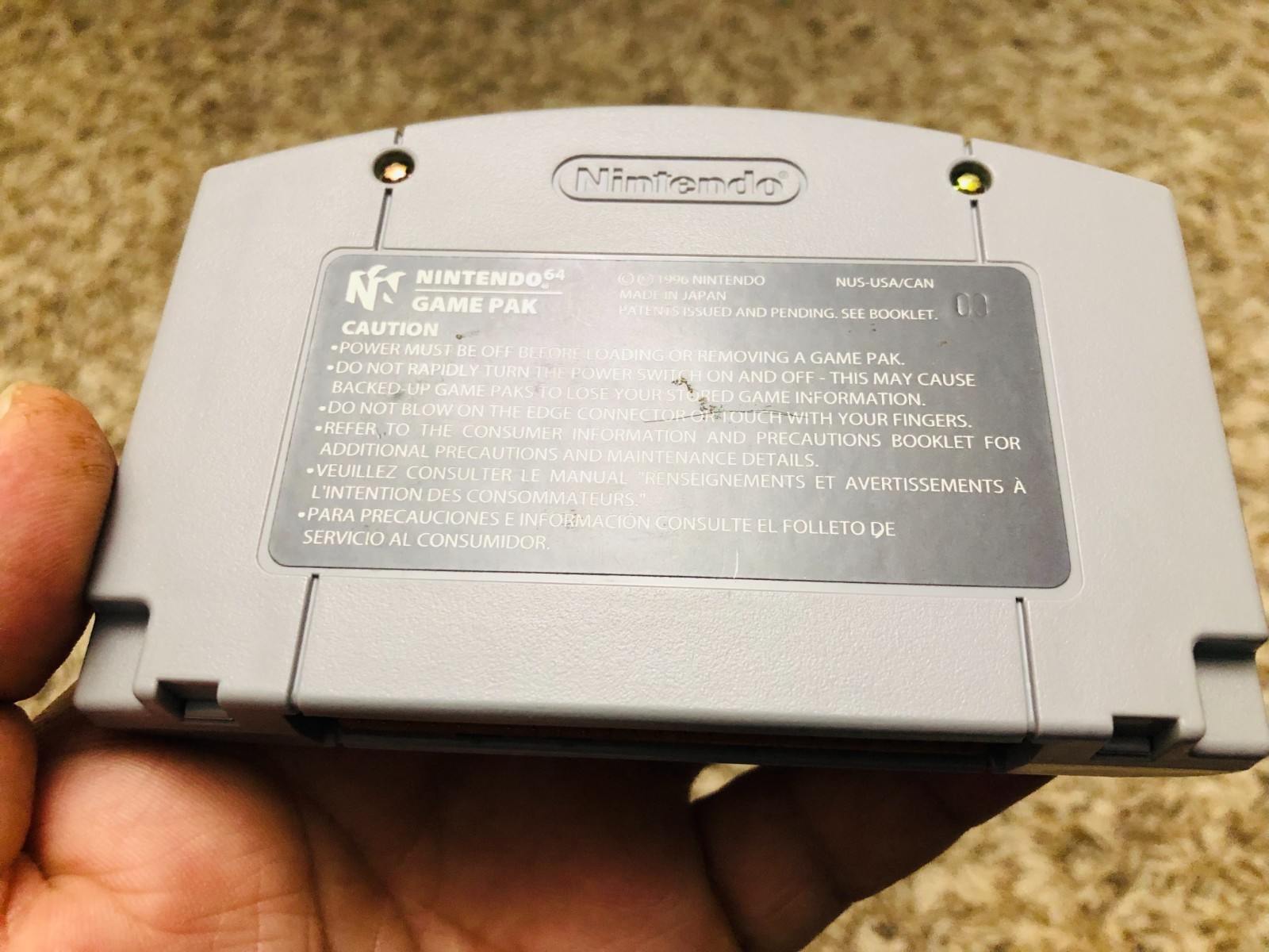 Super Mario 64 (Nintendo 64, 1996) Game Cartridge only Tested Authentic