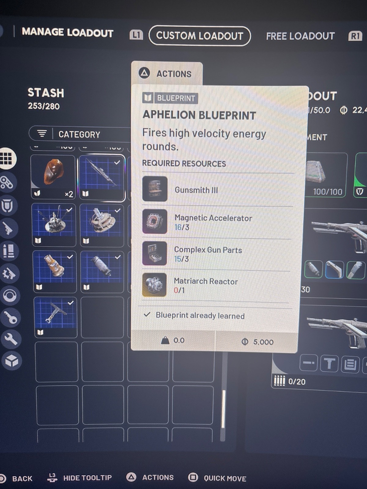 aphelion blueprint