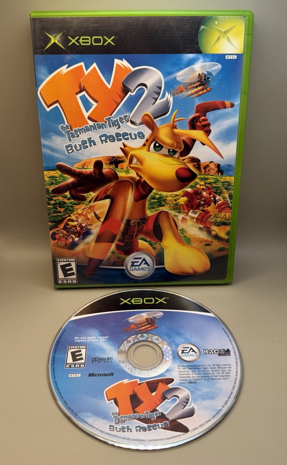 Ty the Tasmanian Tiger 2: Bush Rescue (Microsoft Xbox, 2004) Complete CIB