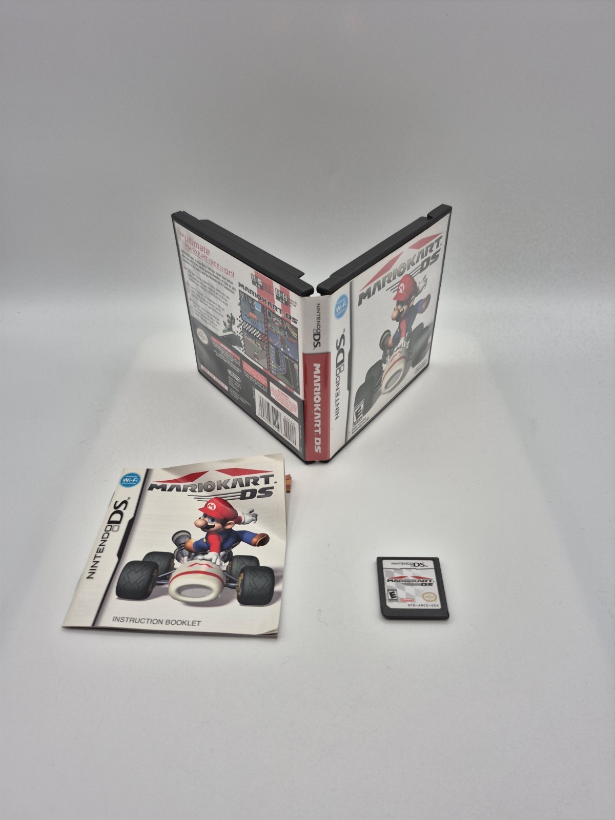Mario Kart DS (Nintendo DS, 2005) Case, Cartridge, and Manual Tested Working